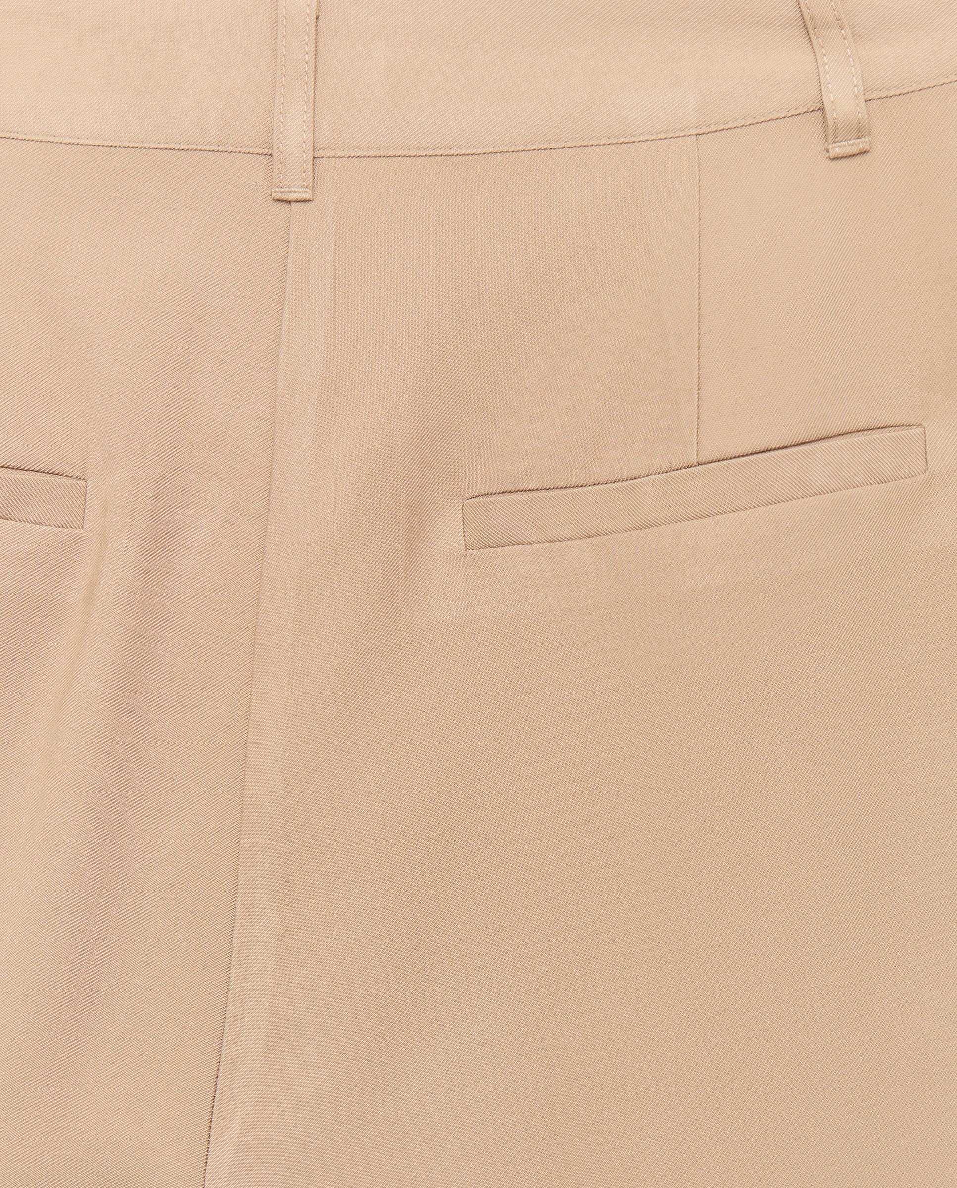 Pantalón de mujer wide leg con pinzas - Easy Wear - Negro 730 Camel-6