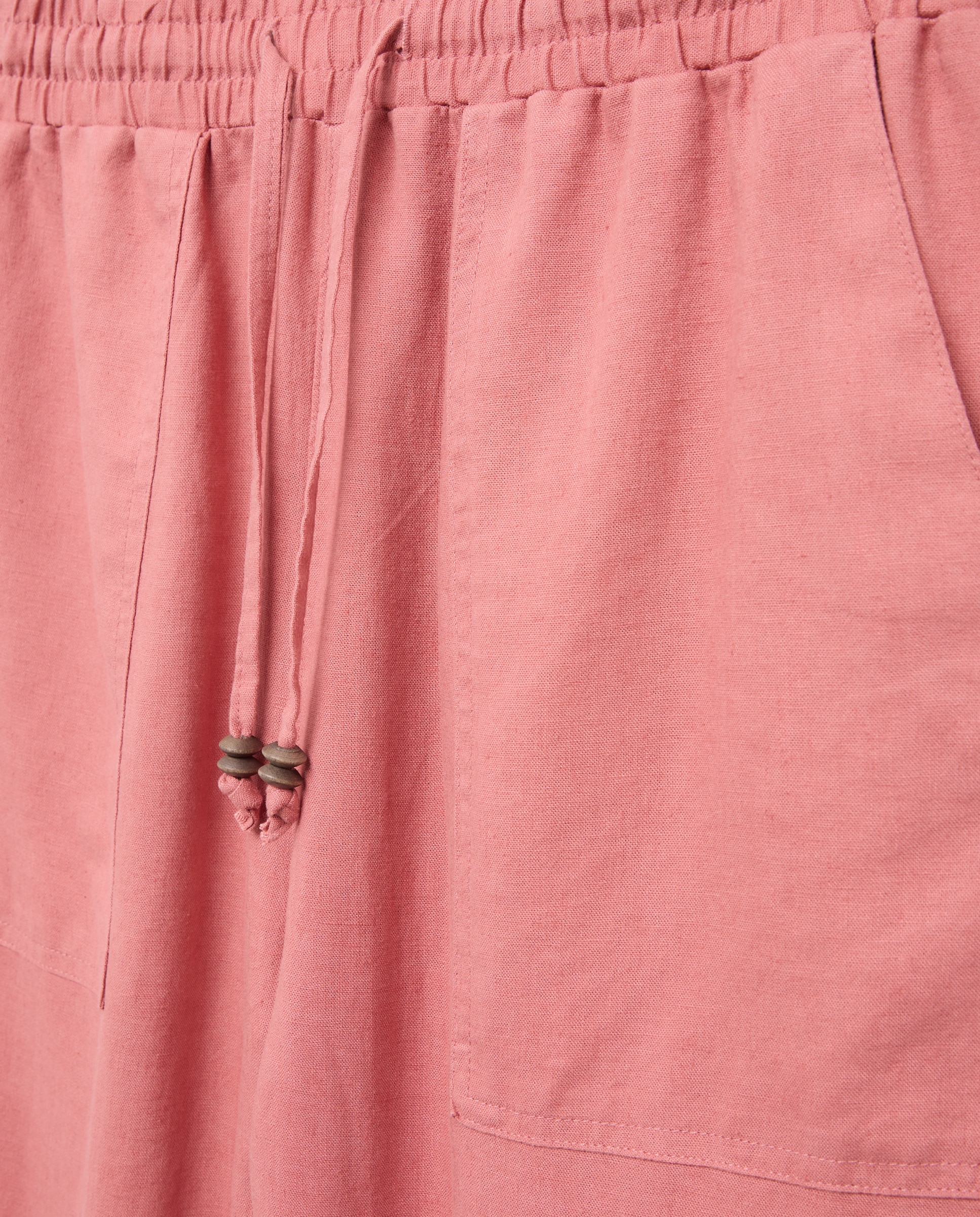 Pantalón fluido jogger con lino - Easy Wear - 220 Rosa palo 220 Rosa palo-5