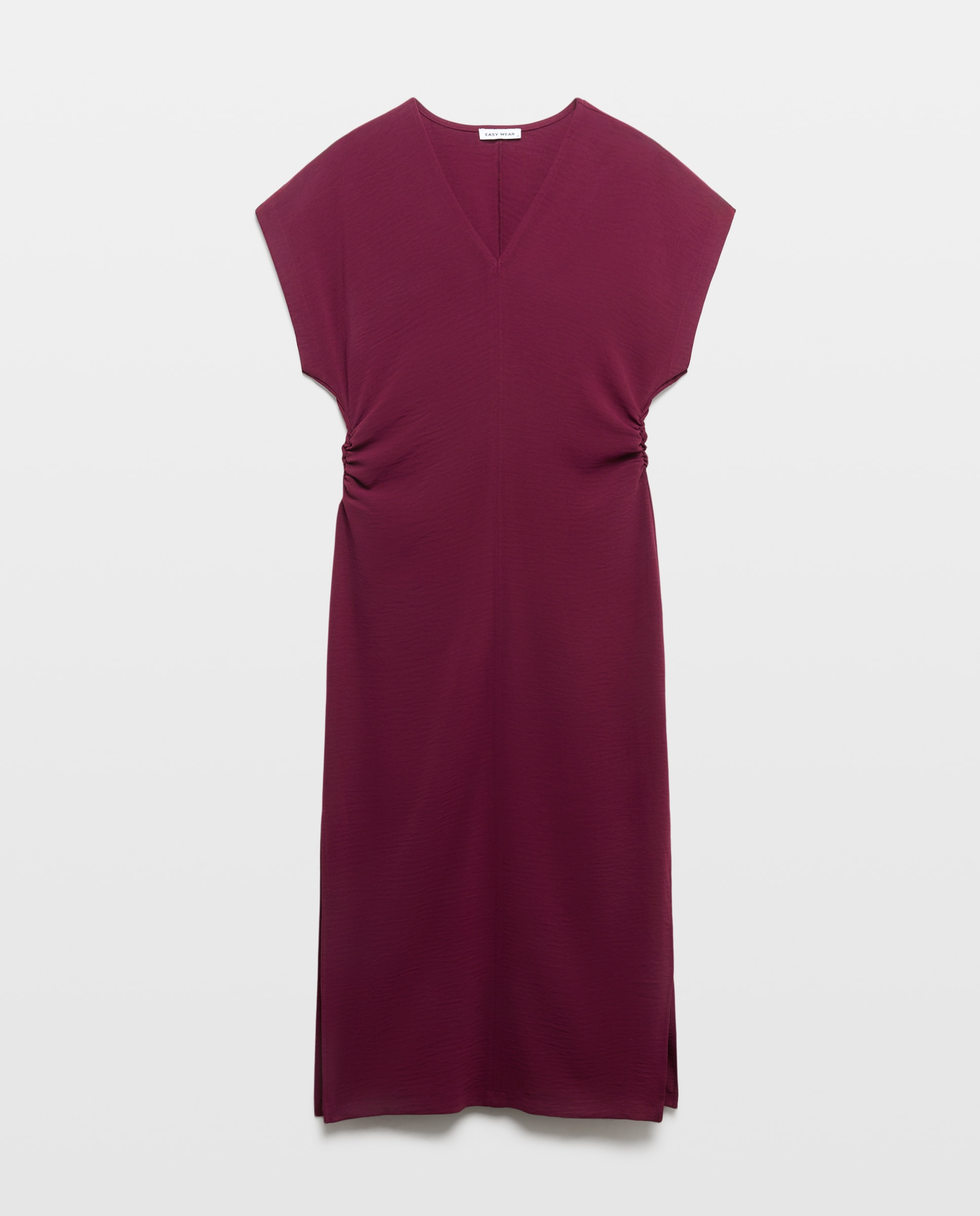 Imagem 0 de Vestido Midi Drapeado sem Mangas