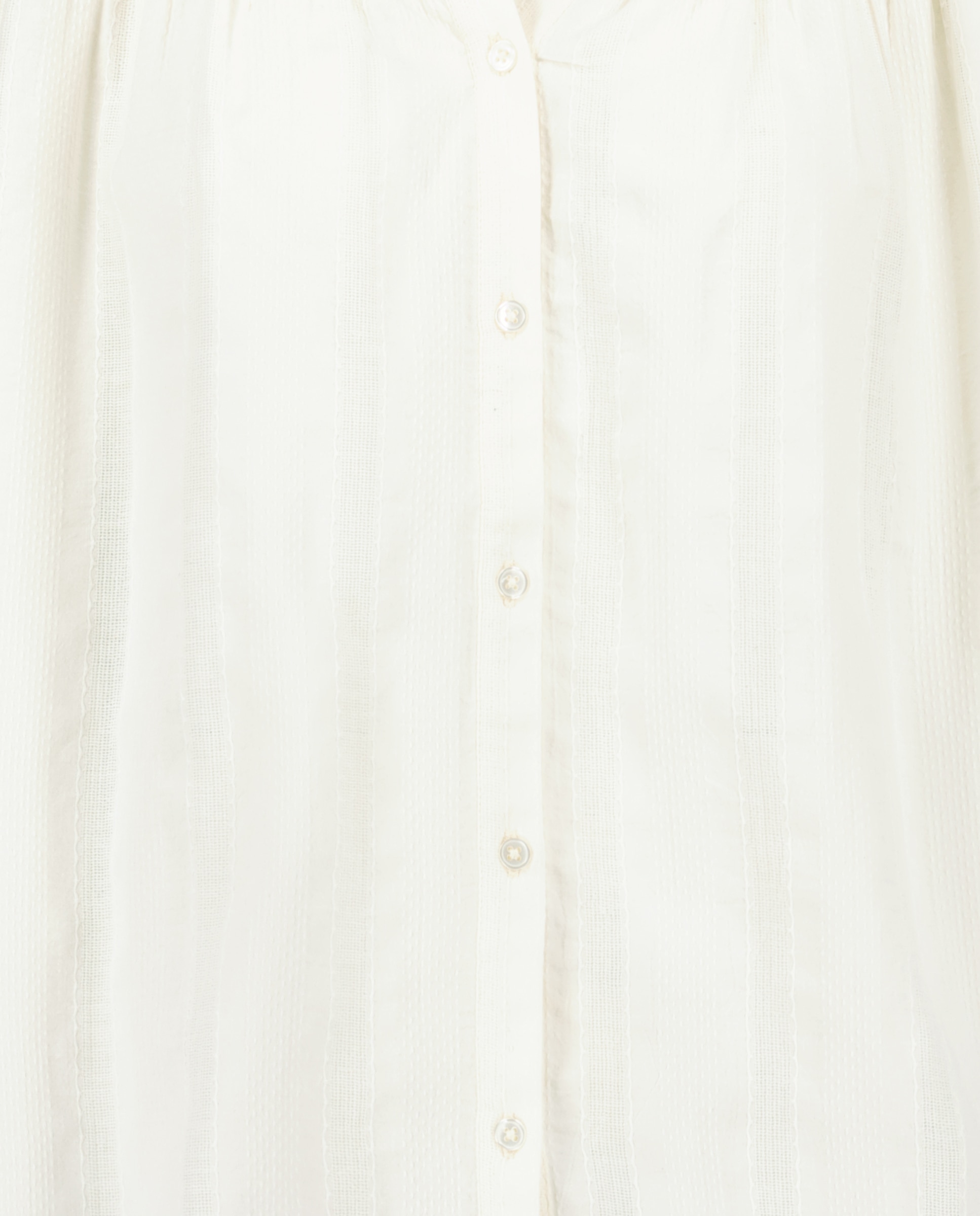 Camisa com Favos de Mel Branco-6