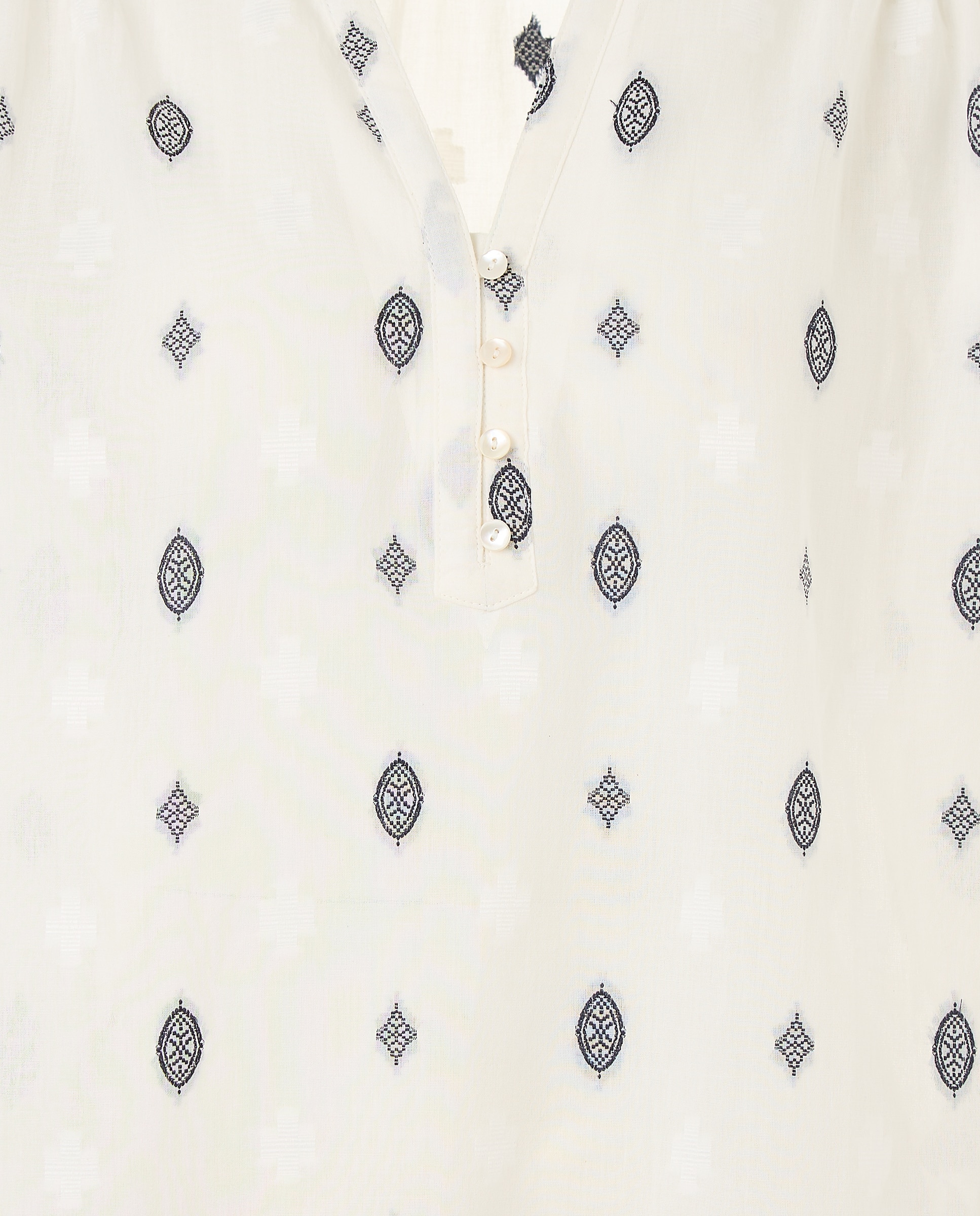 Imagen 6 de Camisa de mujer bordada - Easy Wear - Añil 120 Crudo