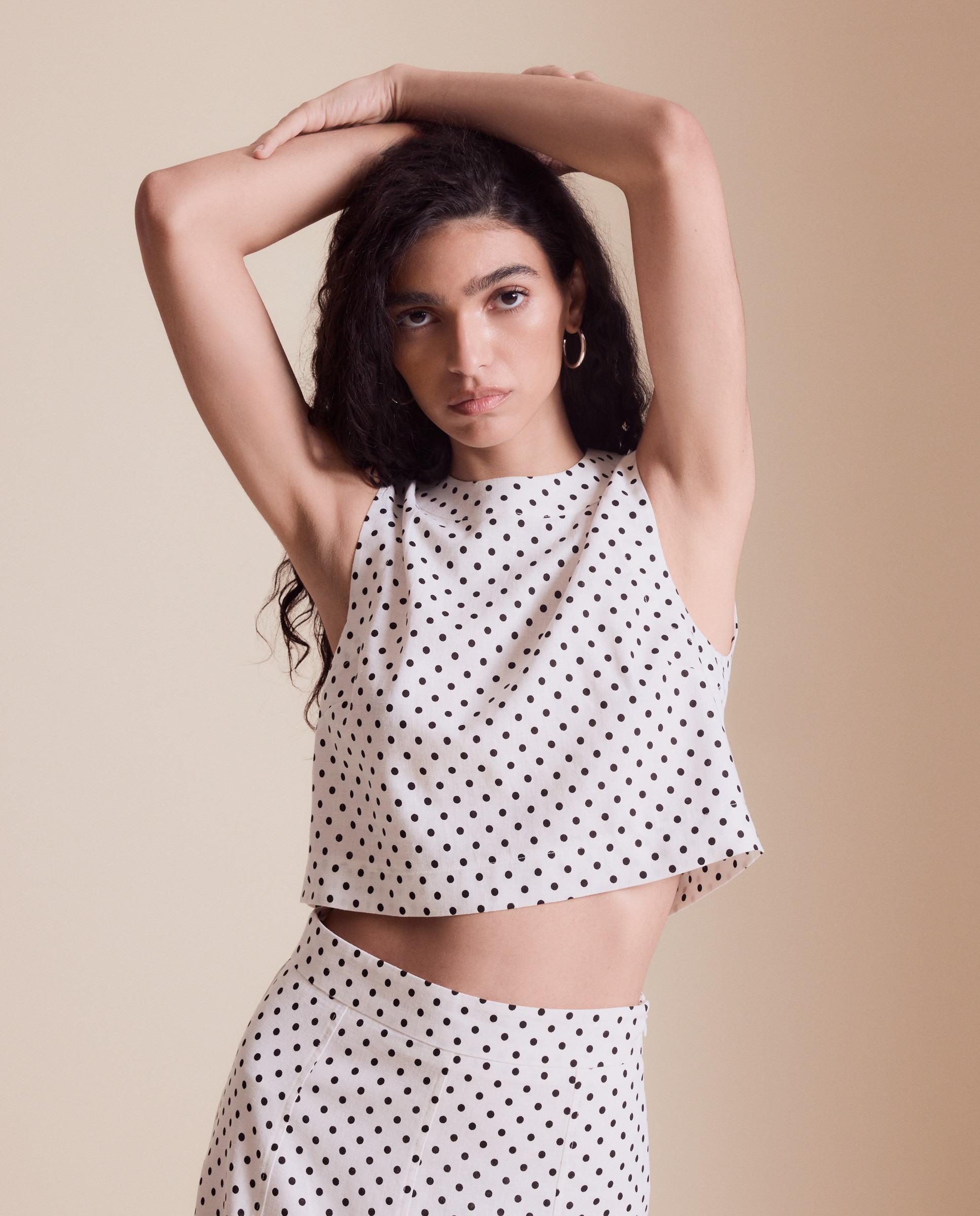 Top Cropped de Linho Branco-2