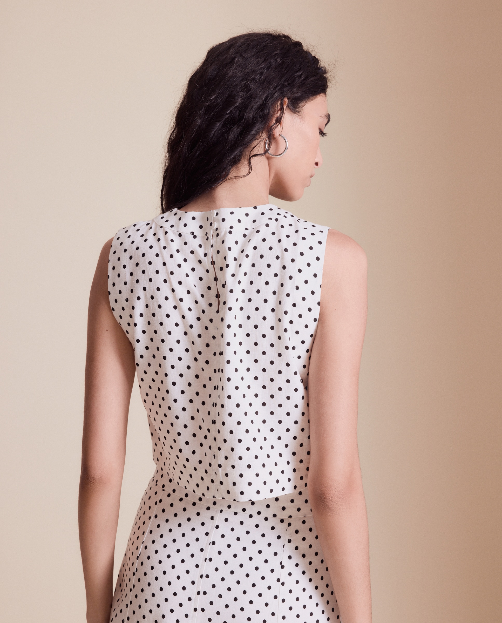 Top Cropped de Linho Branco-3