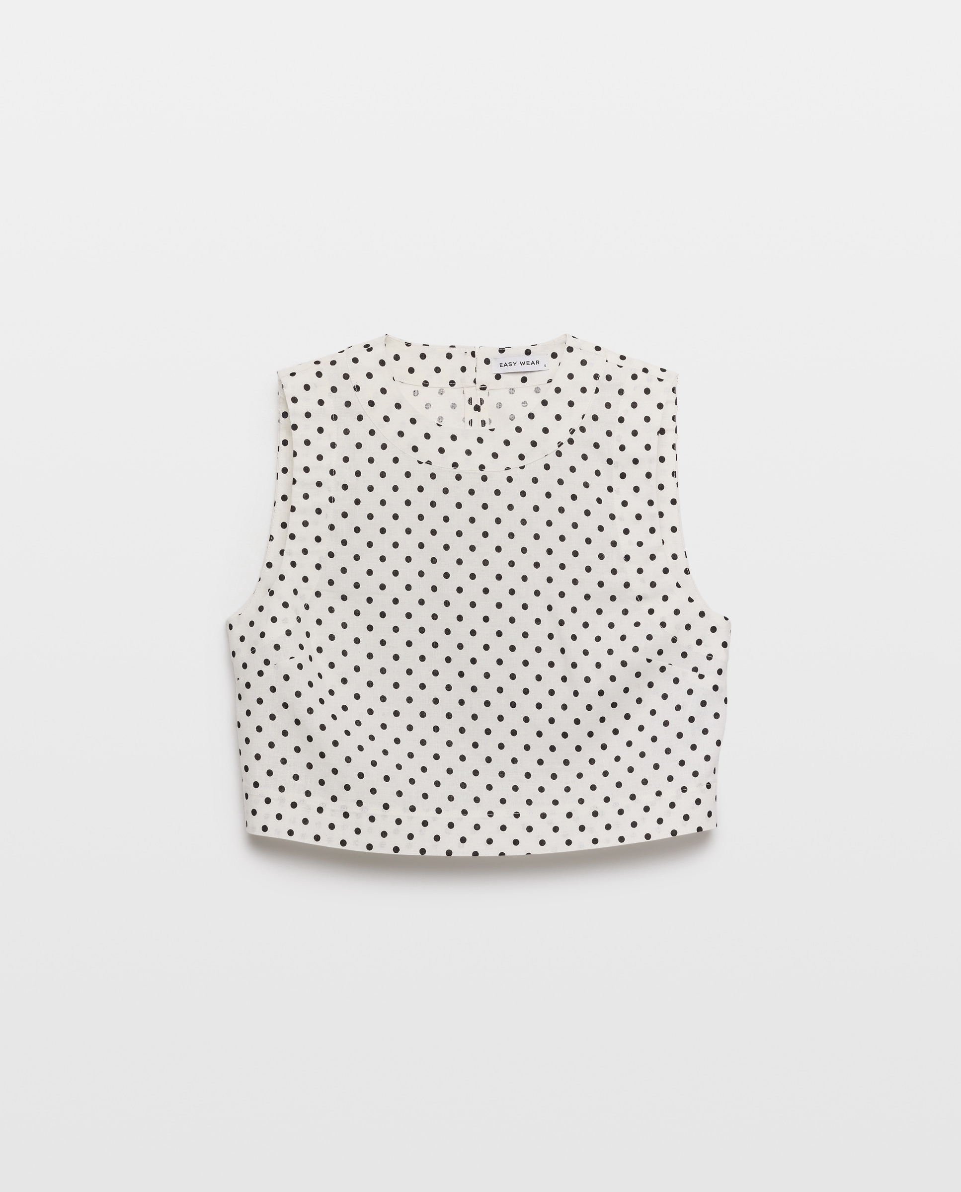 Top Cropped de Linho Branco-5