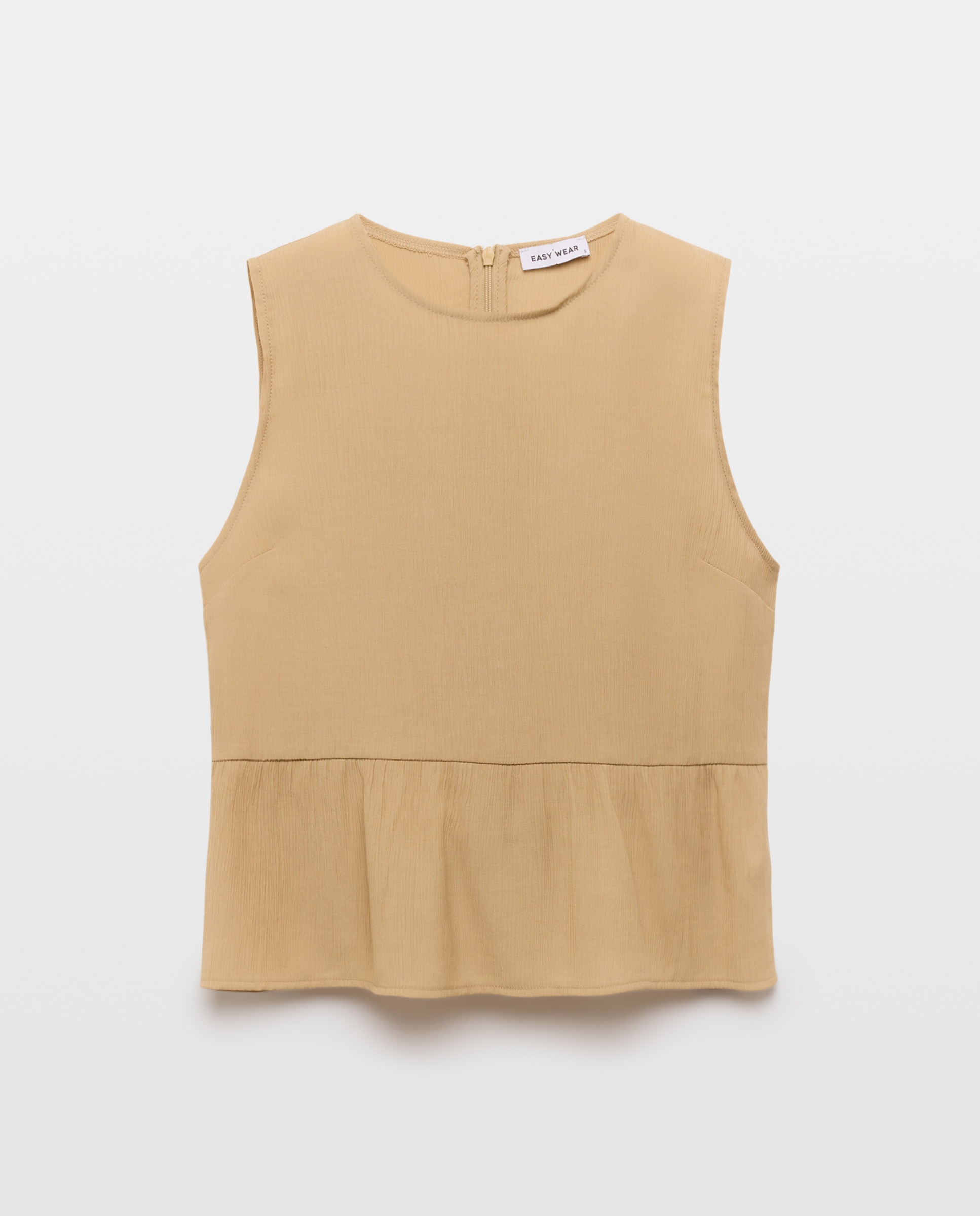 Top Peplum Bege-4