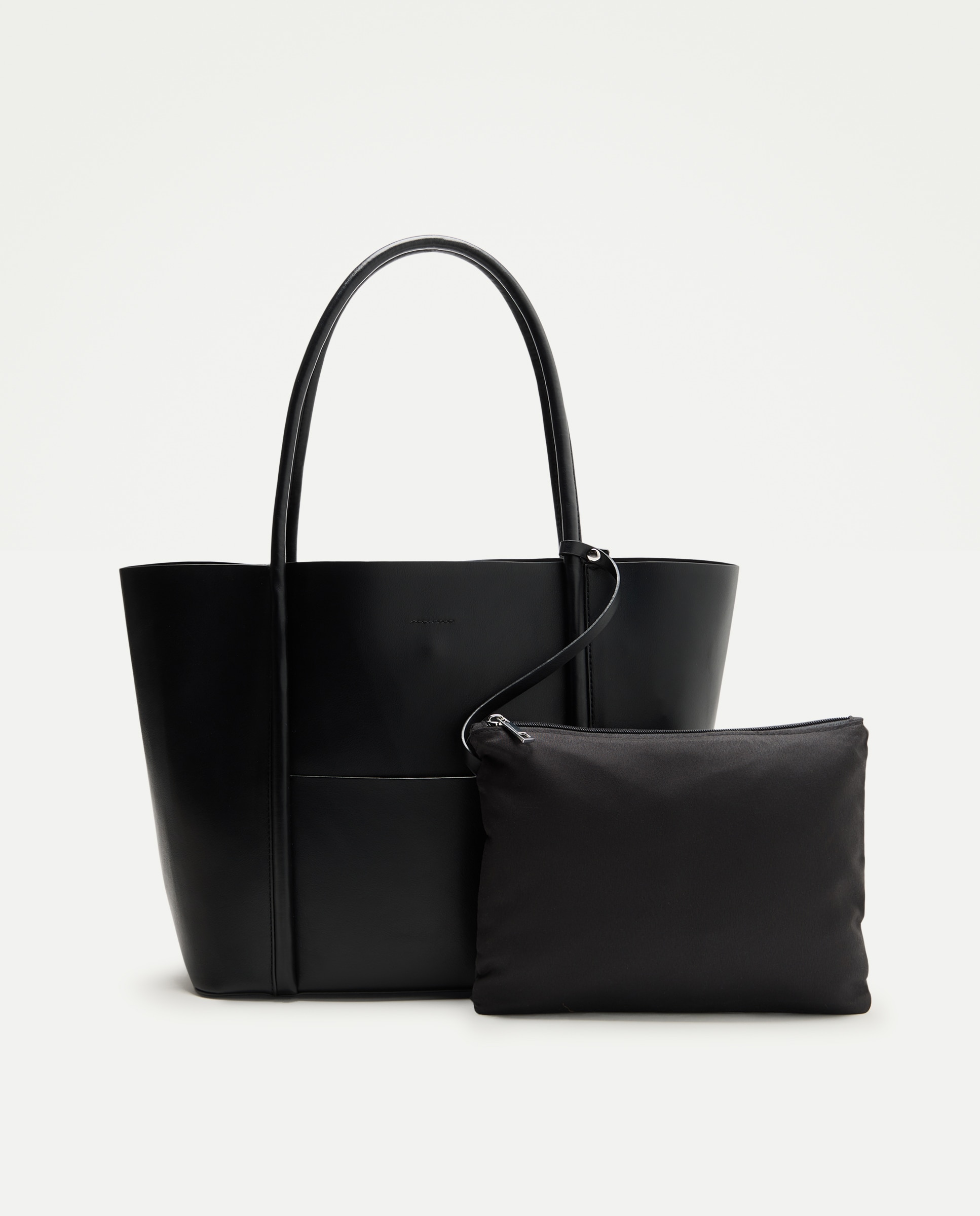 Mala Shopper com Bolso Preto-3