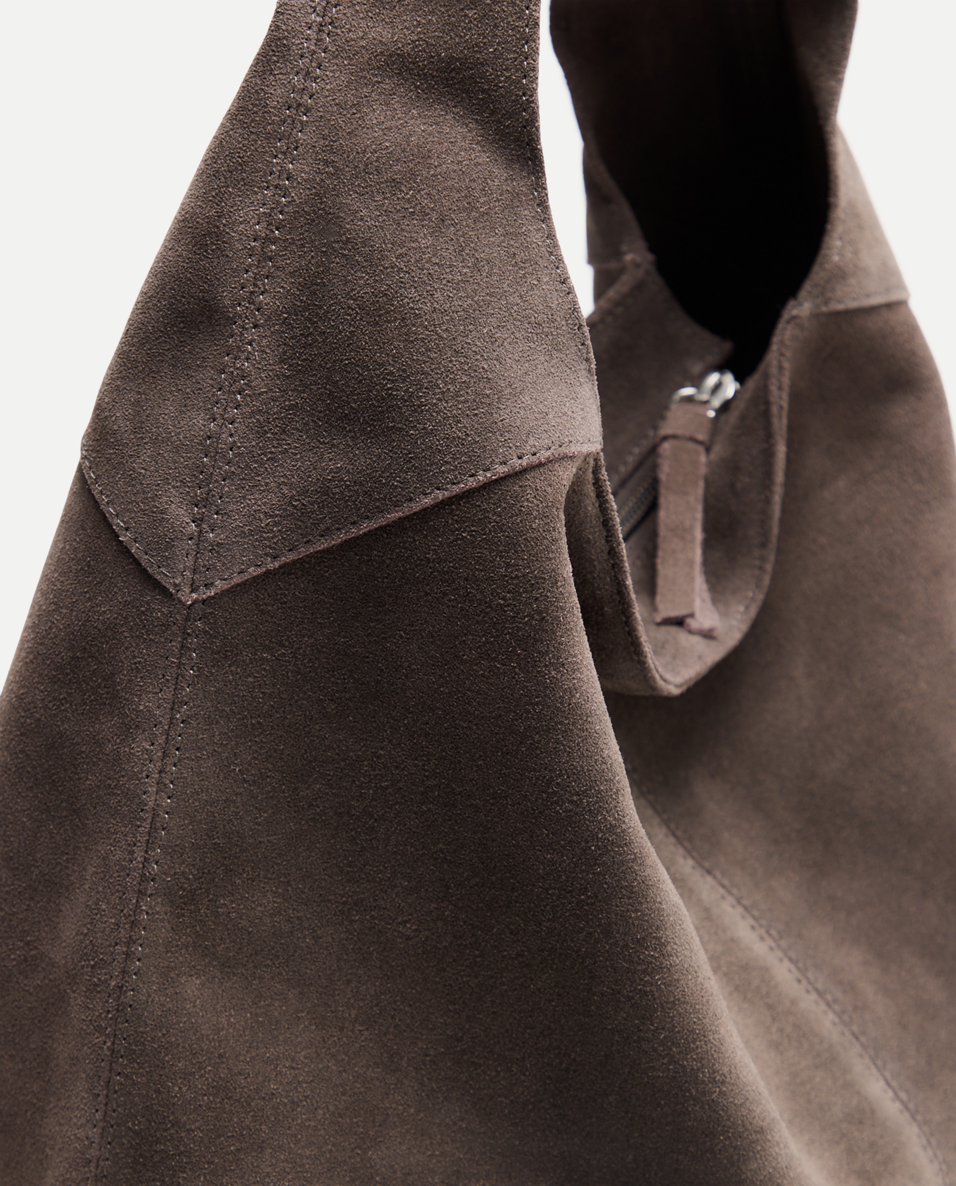 Mala Hobo em Pele Cinzento-claro-4