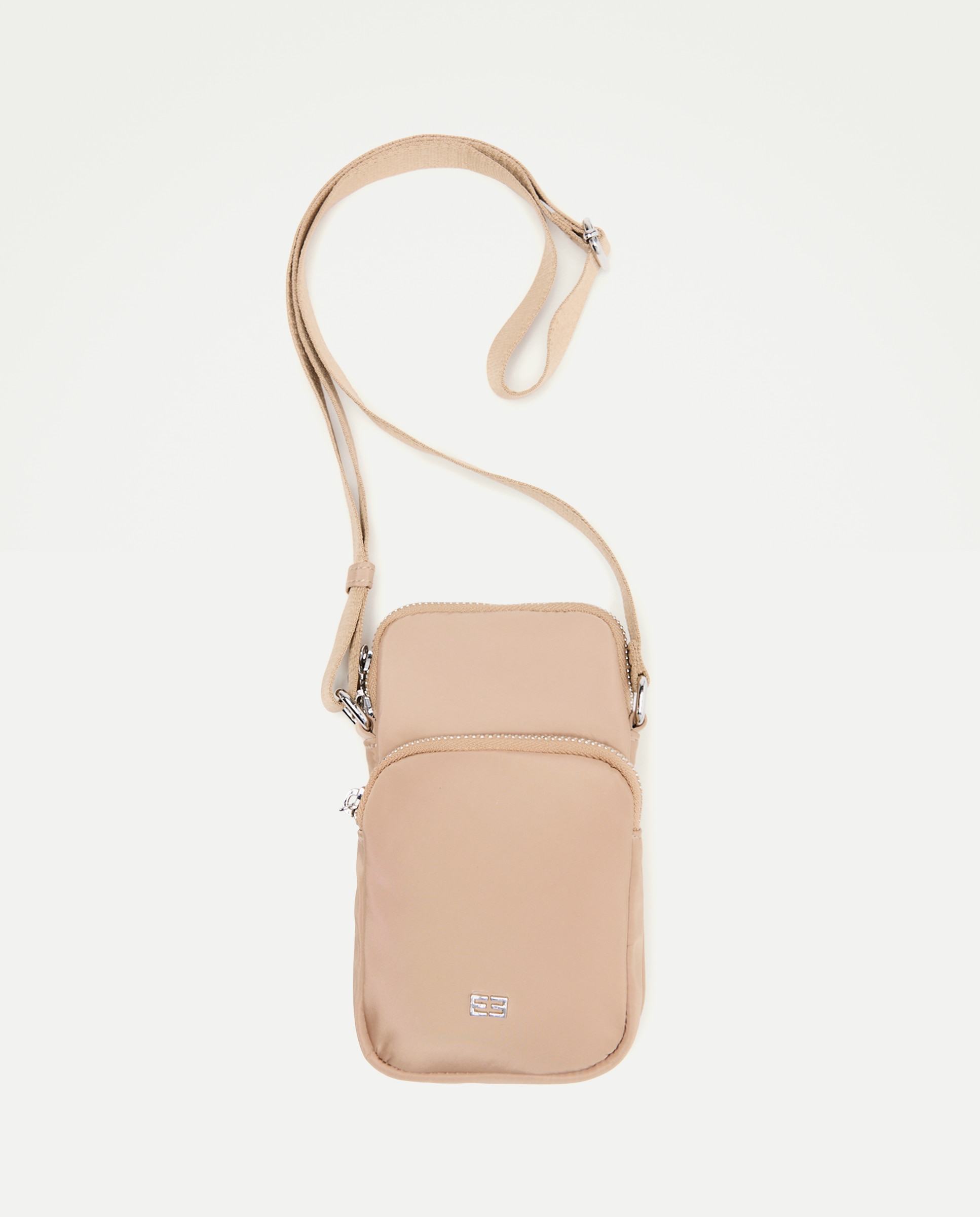 Mini Mala de Nylon com Alça de Tiracolo 730 Camel-1