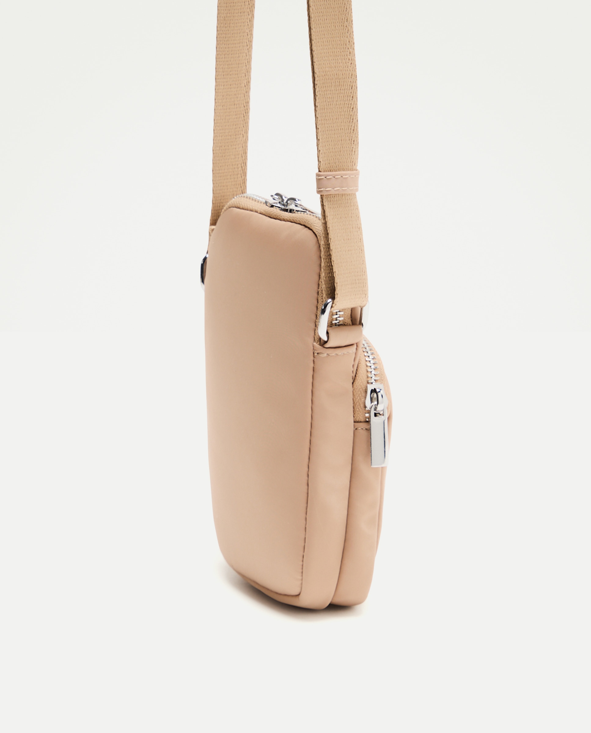 Mini Mala de Nylon com Alça de Tiracolo 730 Camel-2