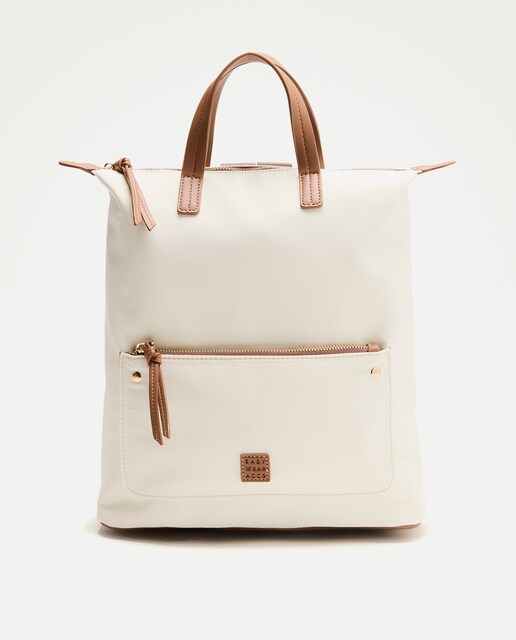 Mochila nylon lisa de mujer