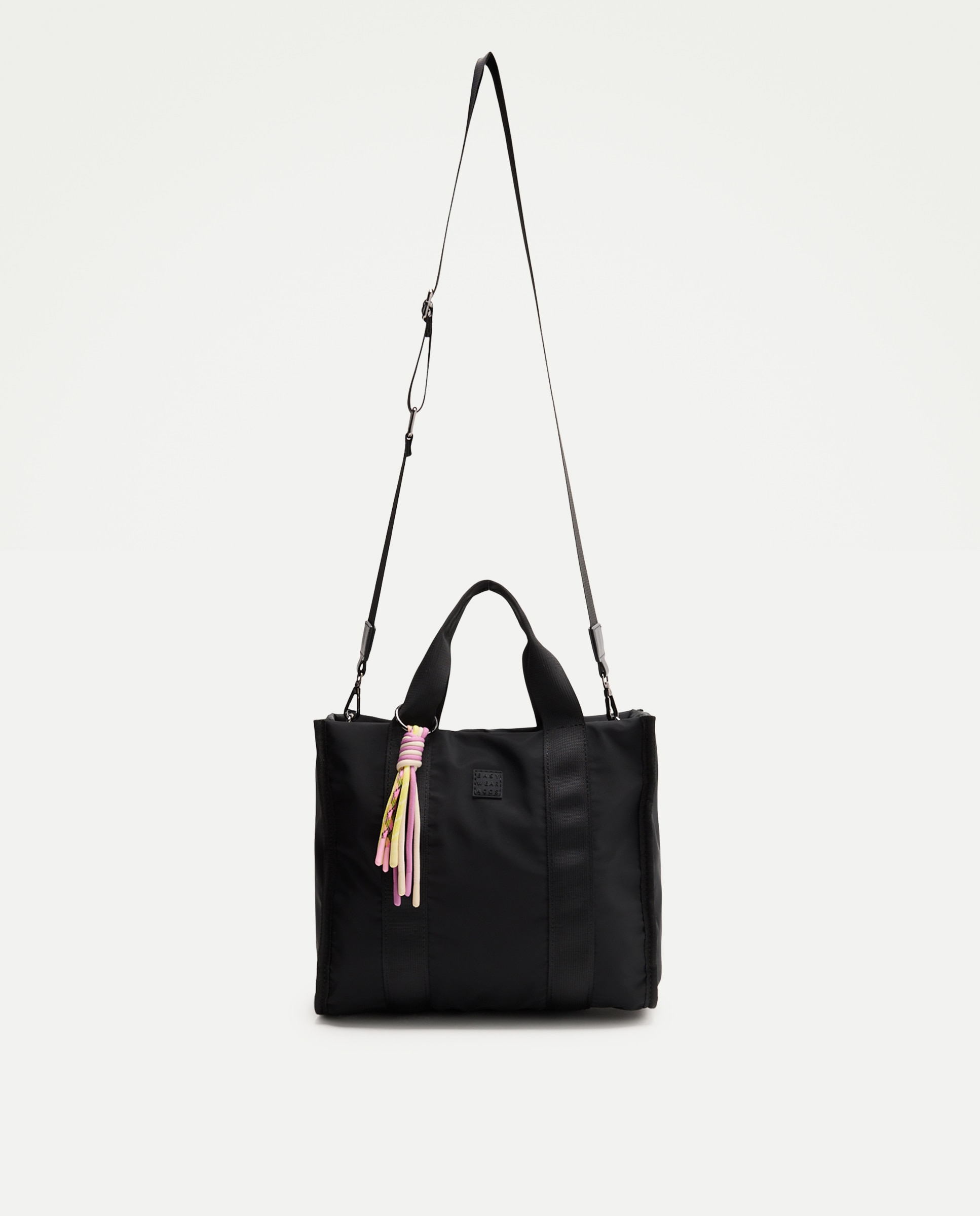 Mala a Tiracolo de Nylon com Porta-Chaves Bordeaux-1