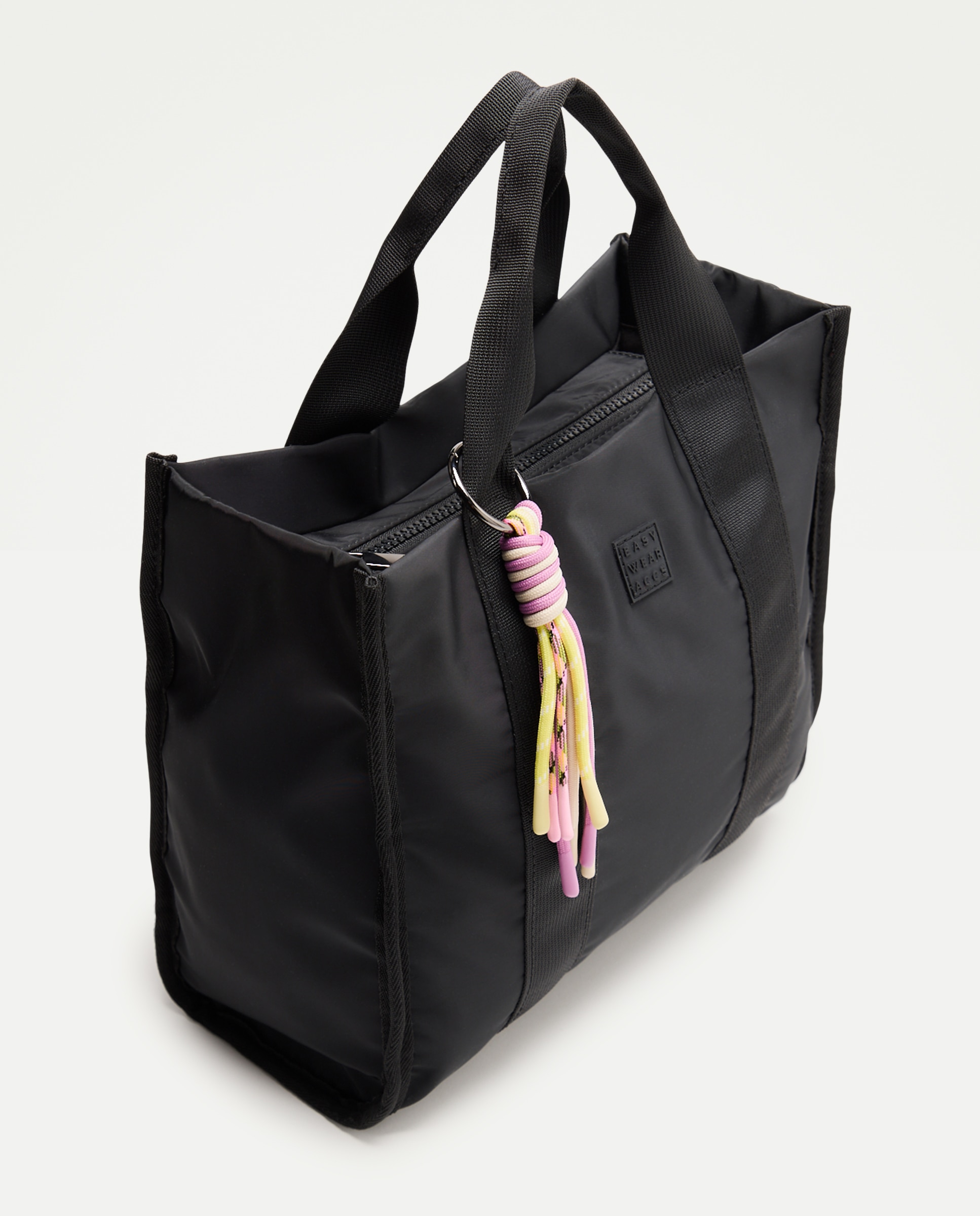 Mala a Tiracolo de Nylon com Porta-Chaves Bordeaux-3