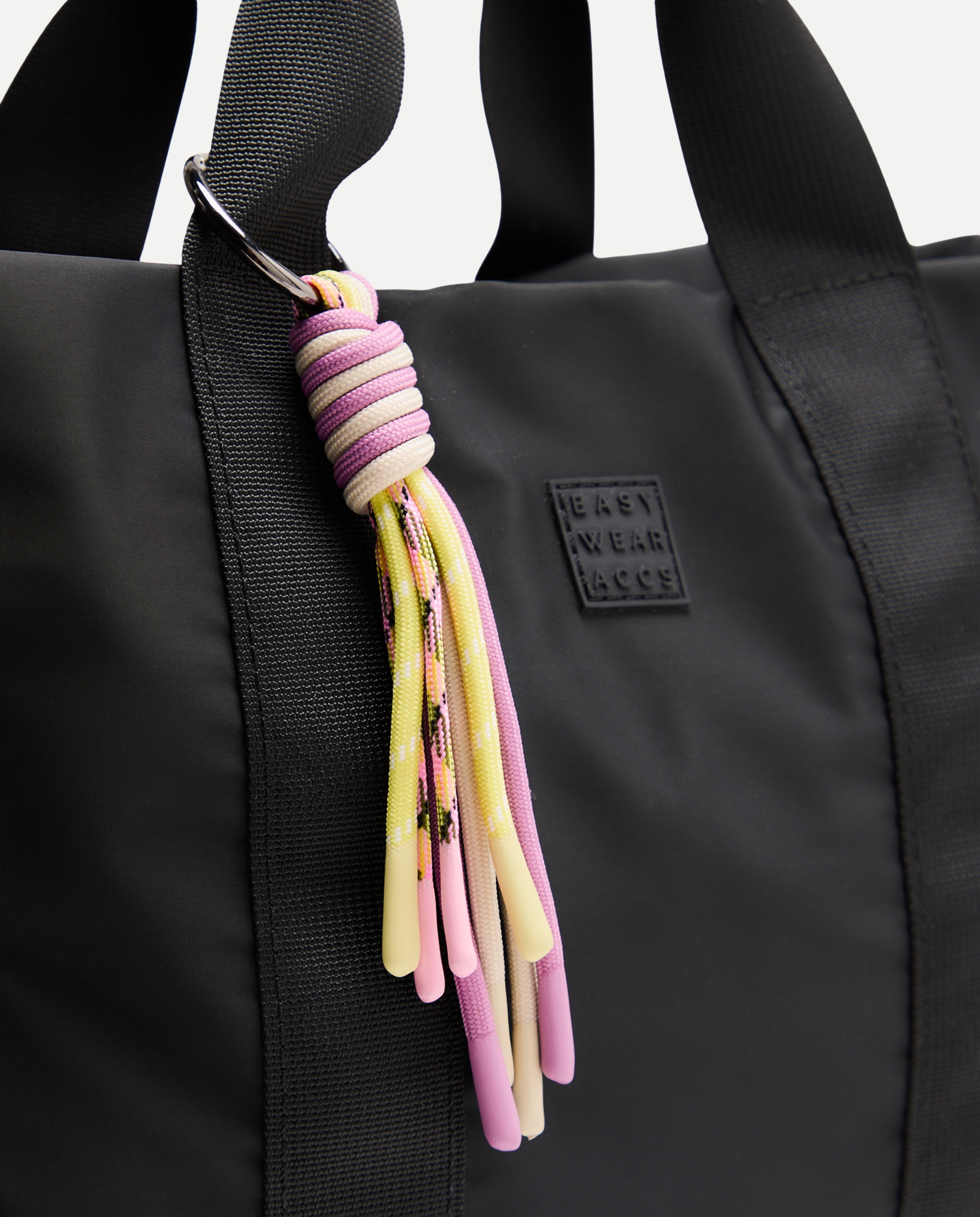Mala a Tiracolo de Nylon com Porta-Chaves Bordeaux-4
