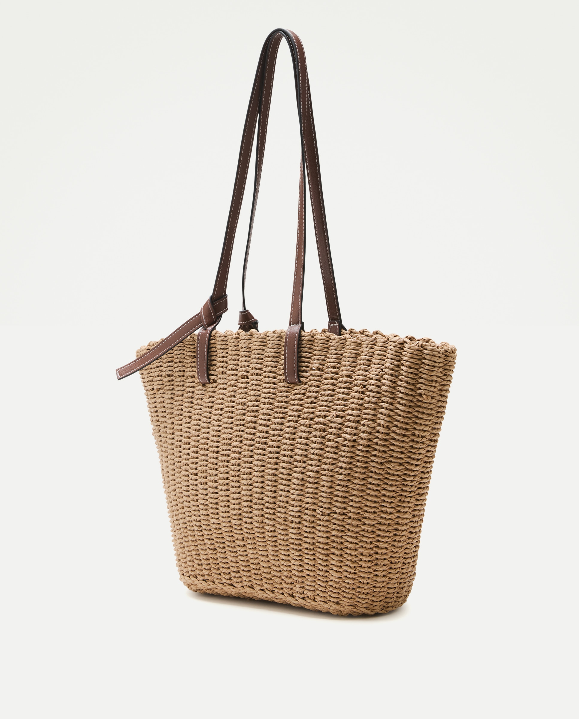 Cesta de Ráfia Bege-2