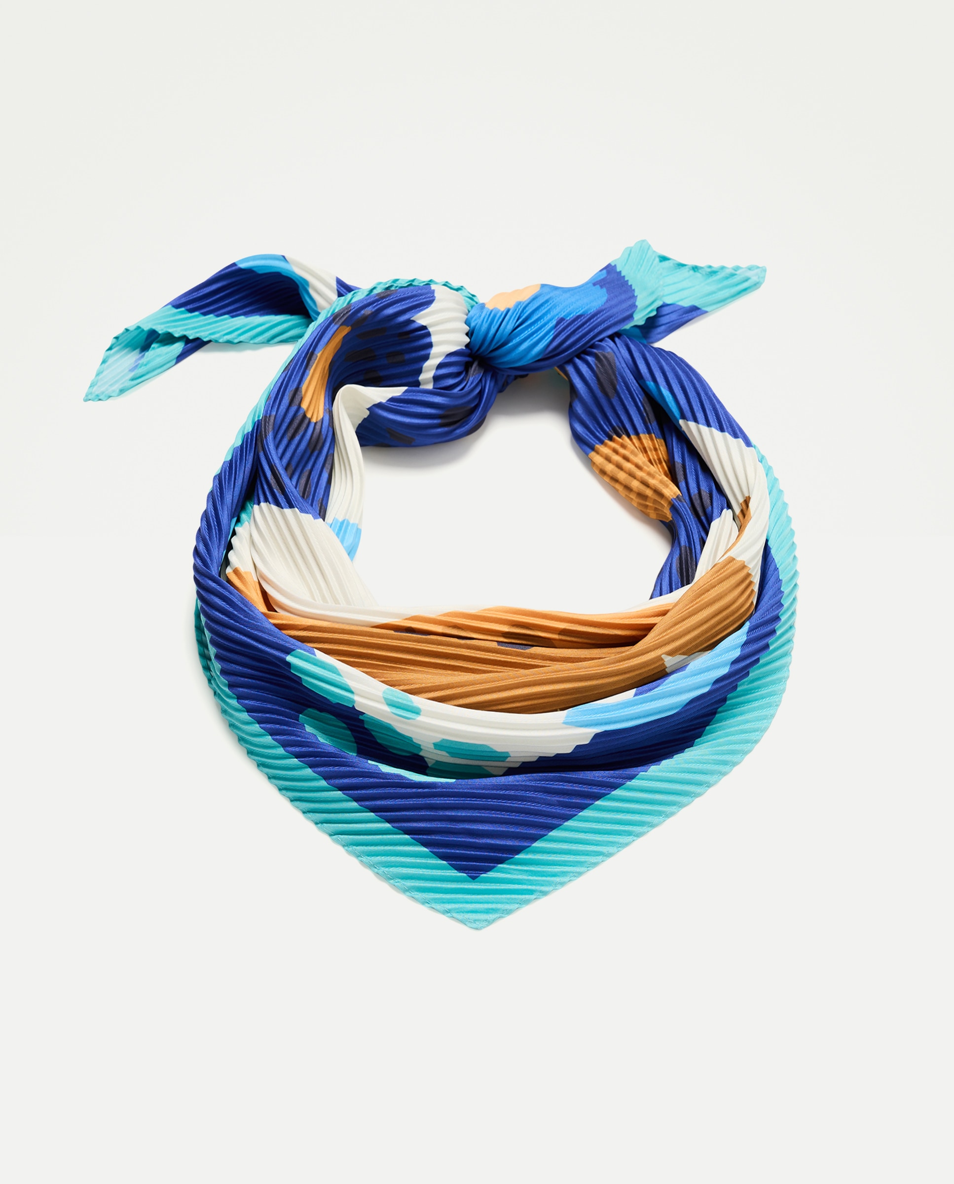 Imagem 0 de Lenço Plissado com Estampado Floral