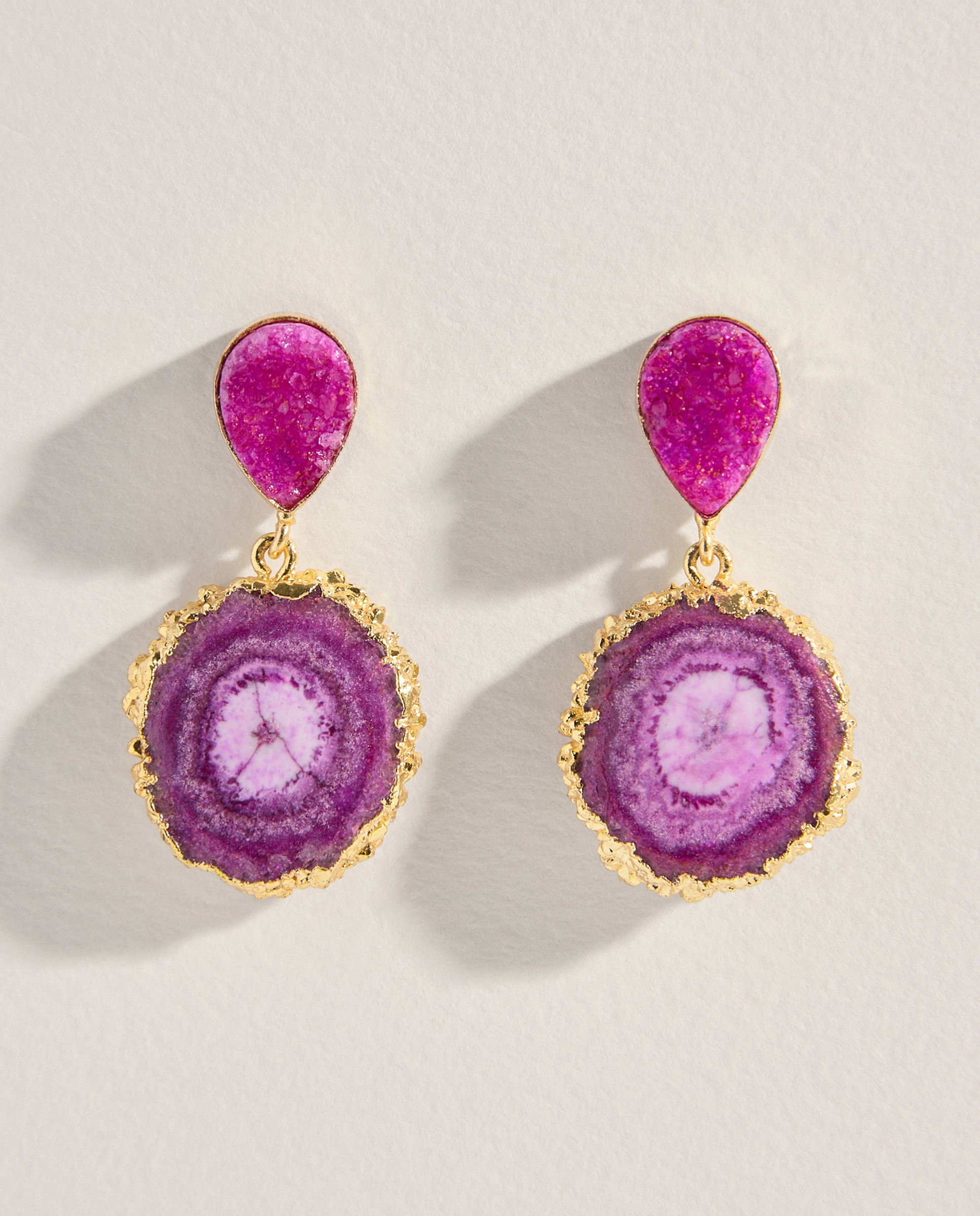 Imagem 0 de Brincos de Quartzo Natural