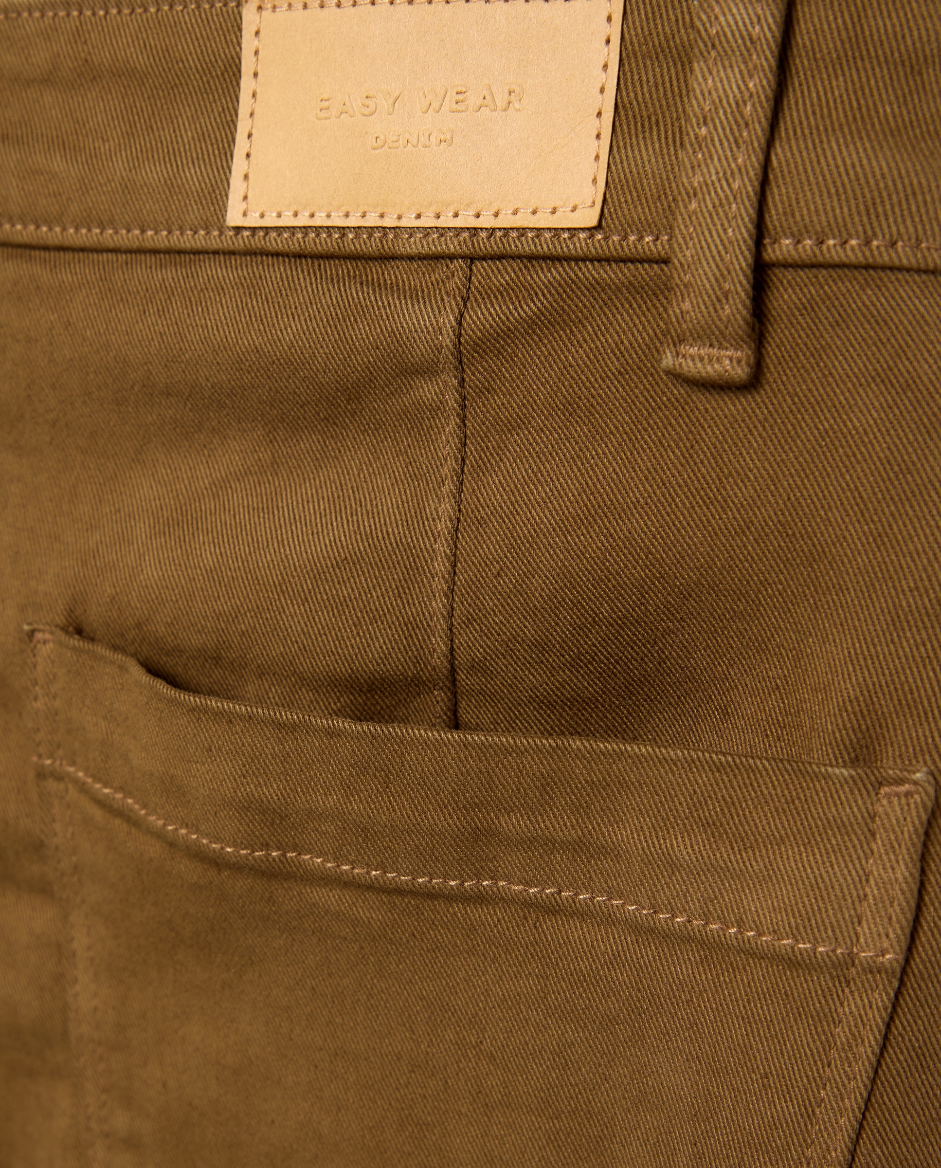 Pantalón de mujer crop culotte abotonado - Easy Wear - 371 Aceite 371 Aceite-5