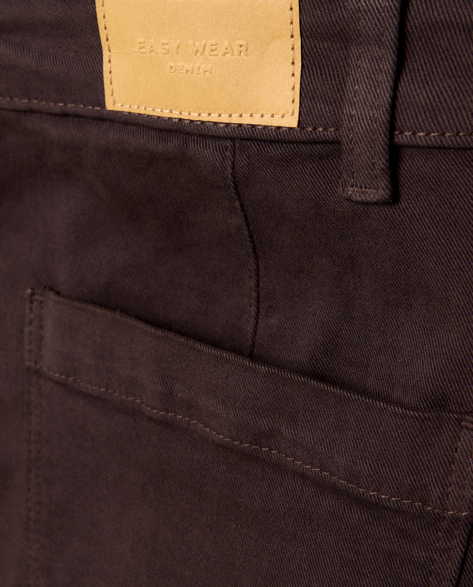 Pantalón de mujer crop culotte abotonado - Easy Wear - Marrón Marrón-5