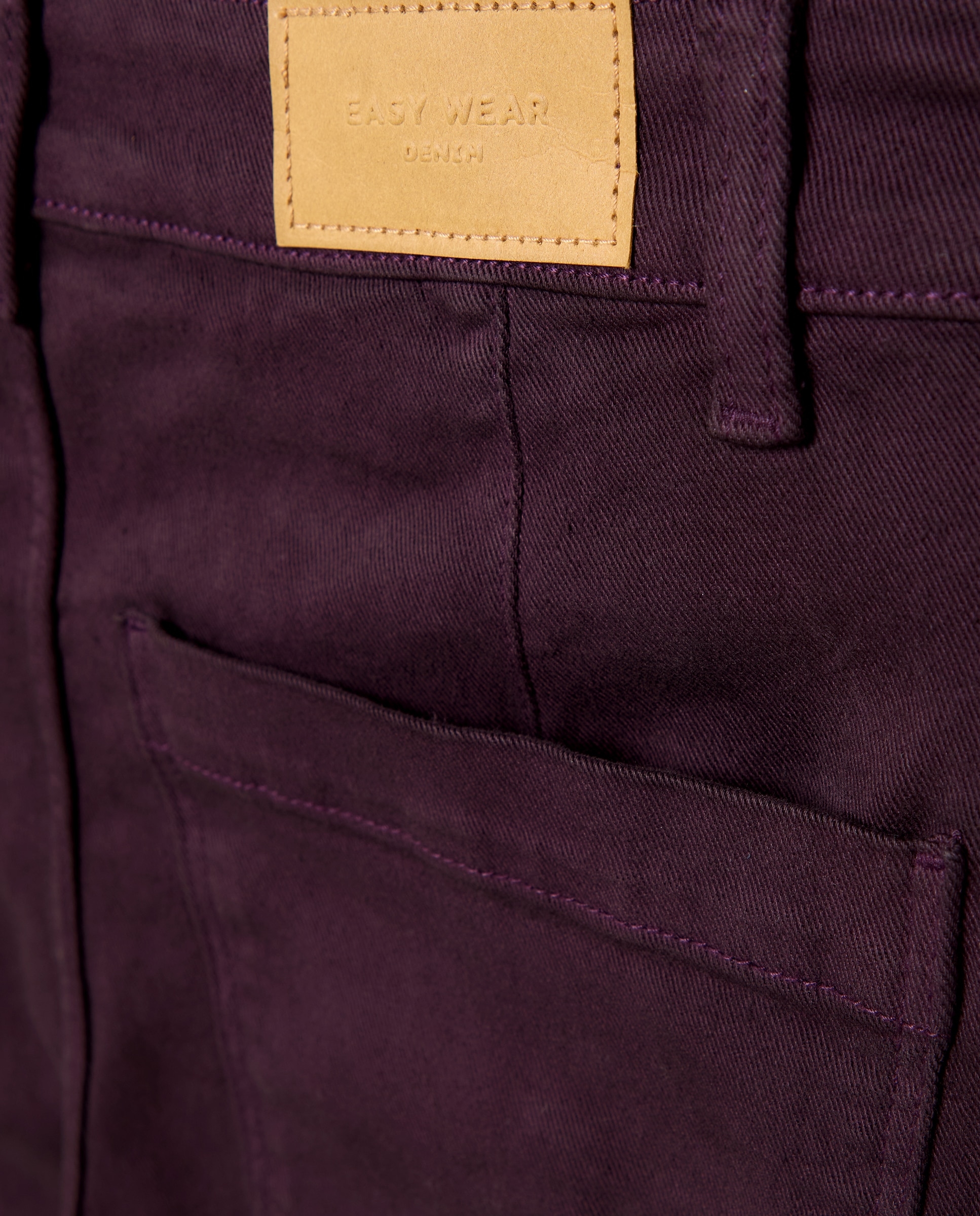Pantalón de mujer crop culotte abotonado - Easy Wear - 291 Berenjena 291 Berenjena-5