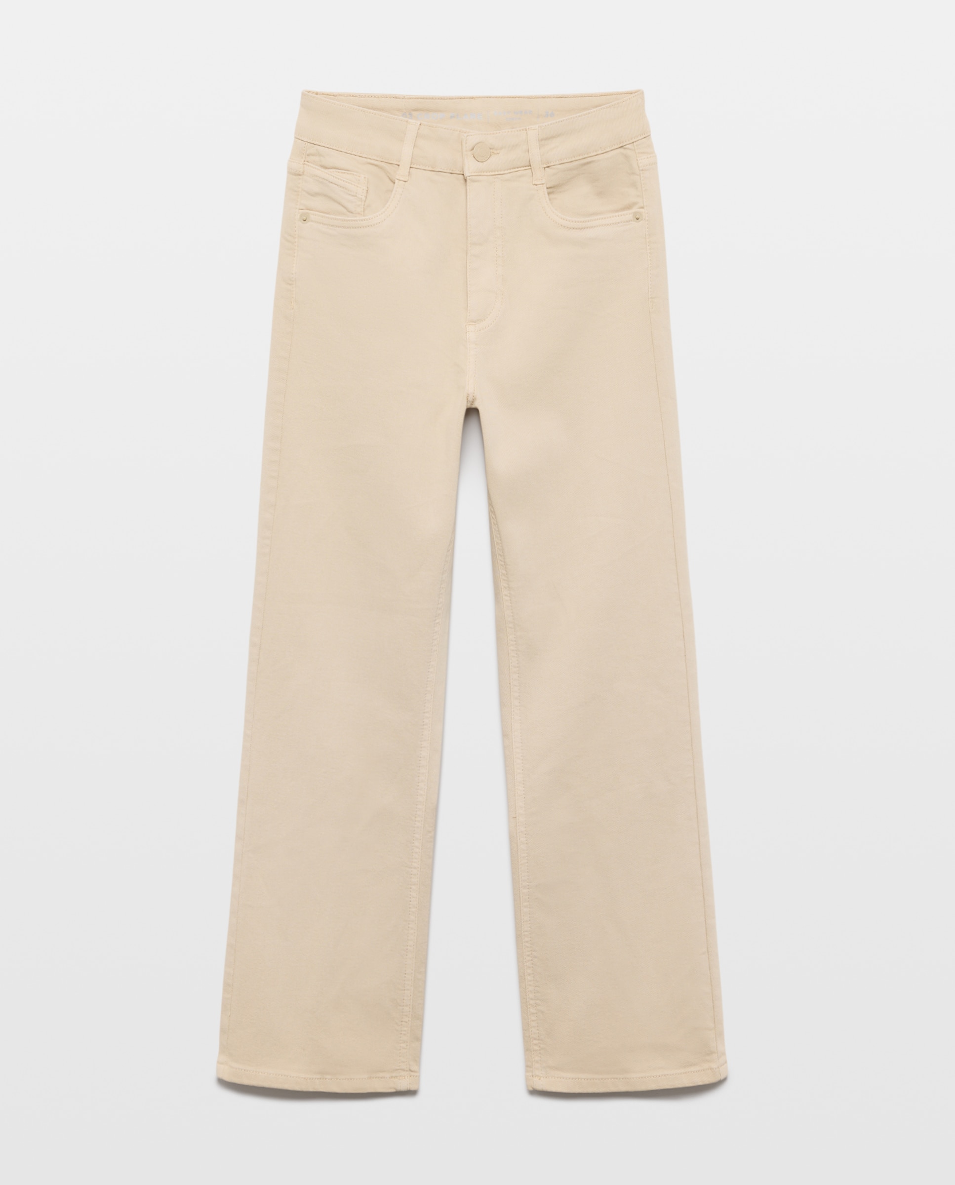 Pantalón de mujer crop flare - Easy Wear - Tostado Tostado-4