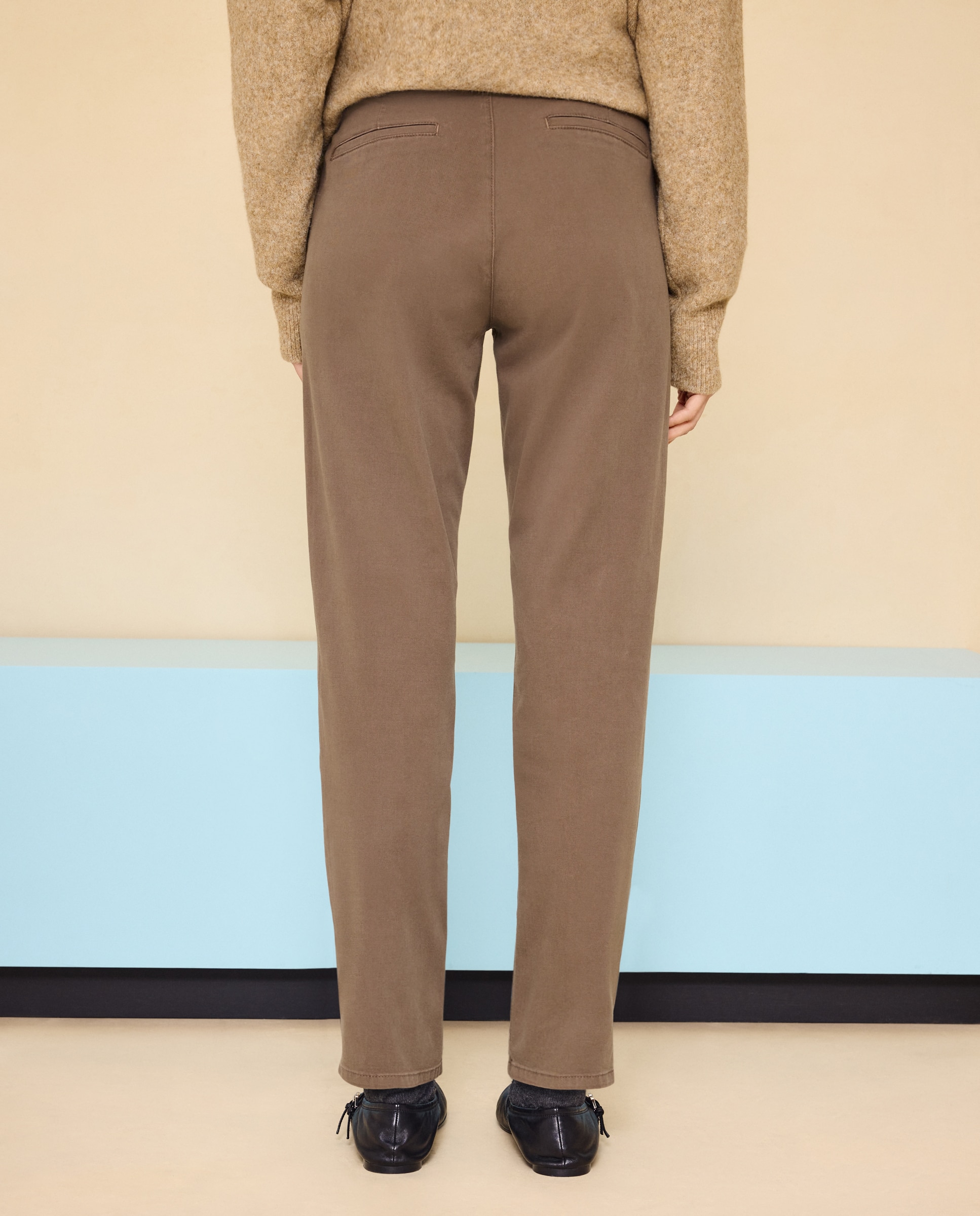 Imagen 3 de Pantalón chino de mujer con cinturón - Easy Wear - 520 Kaki 520 Kaki