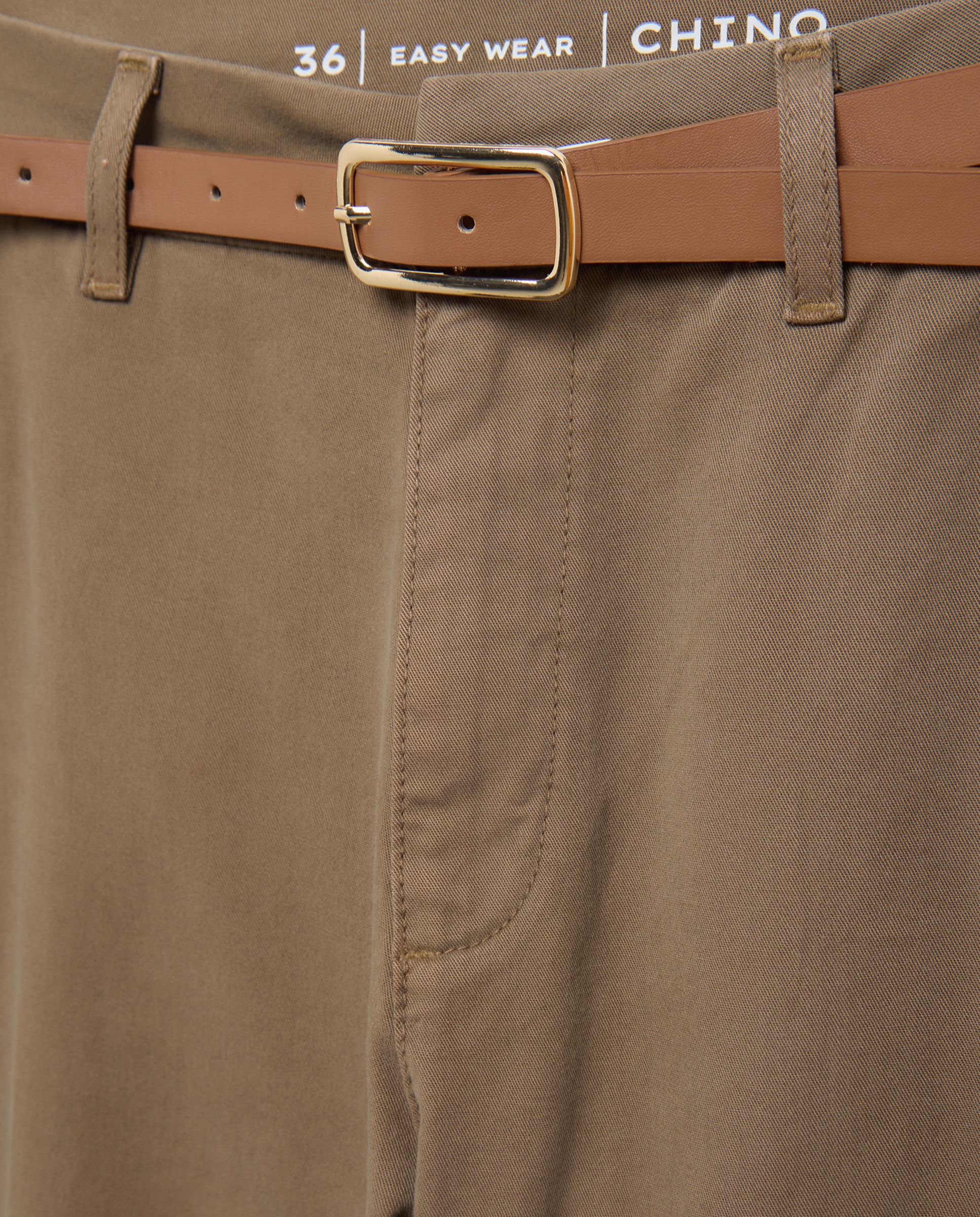 Imagen 5 de Pantalón chino de mujer con cinturón - Easy Wear - 520 Kaki 520 Kaki
