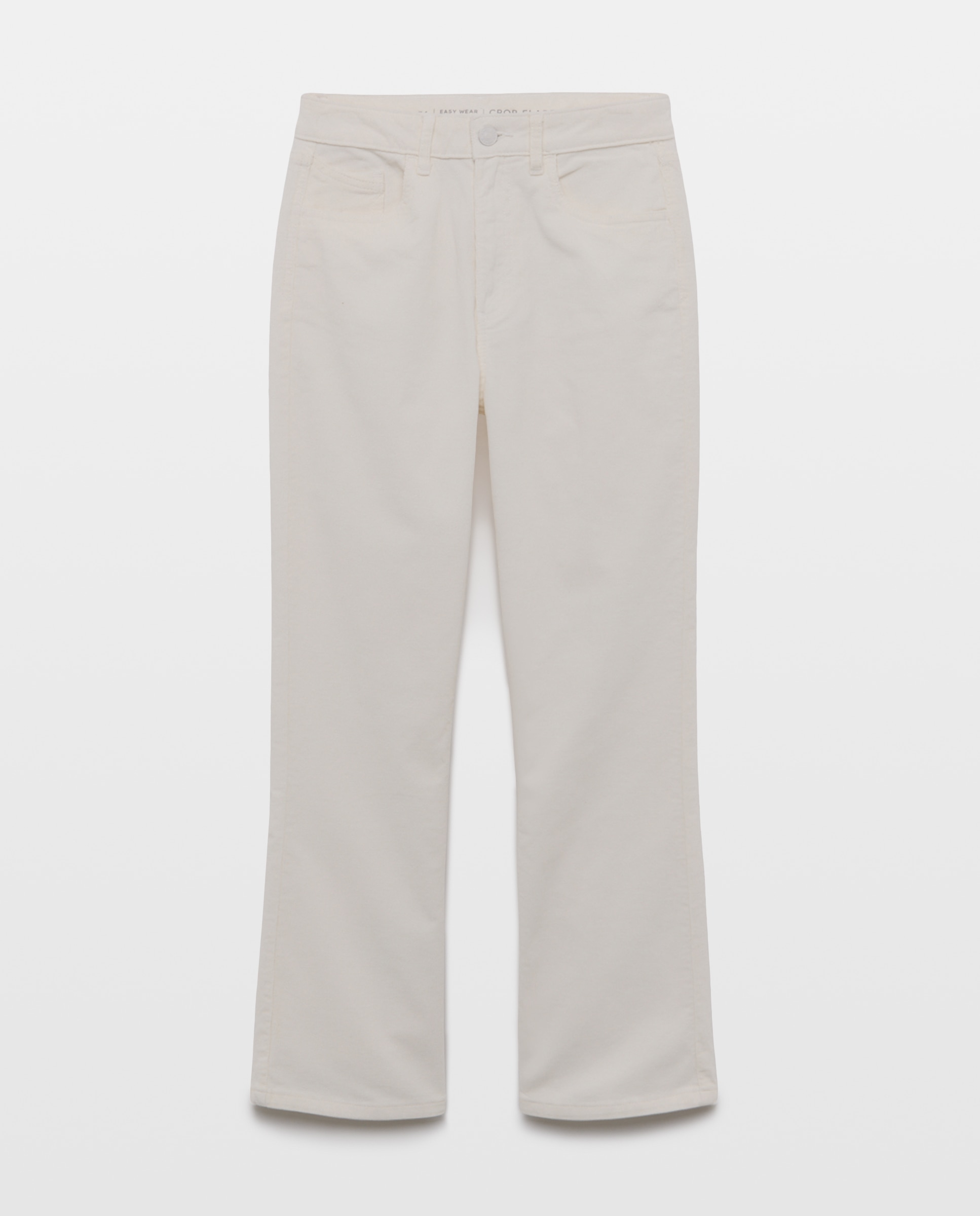 Imagen 4 de Pantalón pana de mujer crop flare - Easy Wear - Blanco roto Blanco roto