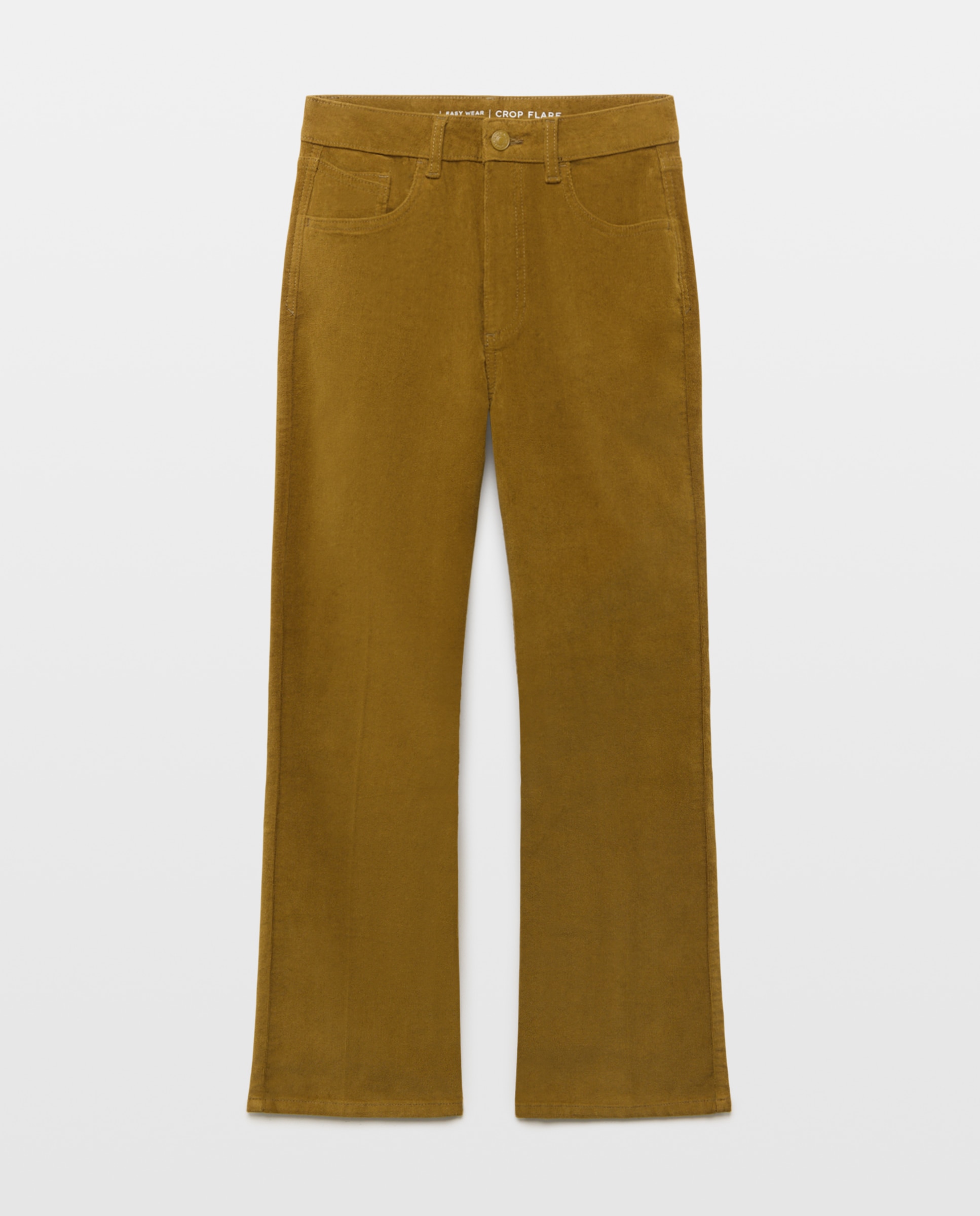 Imagen 4 de Pantalón pana de mujer crop flare - Easy Wear - Pistacho Pistacho