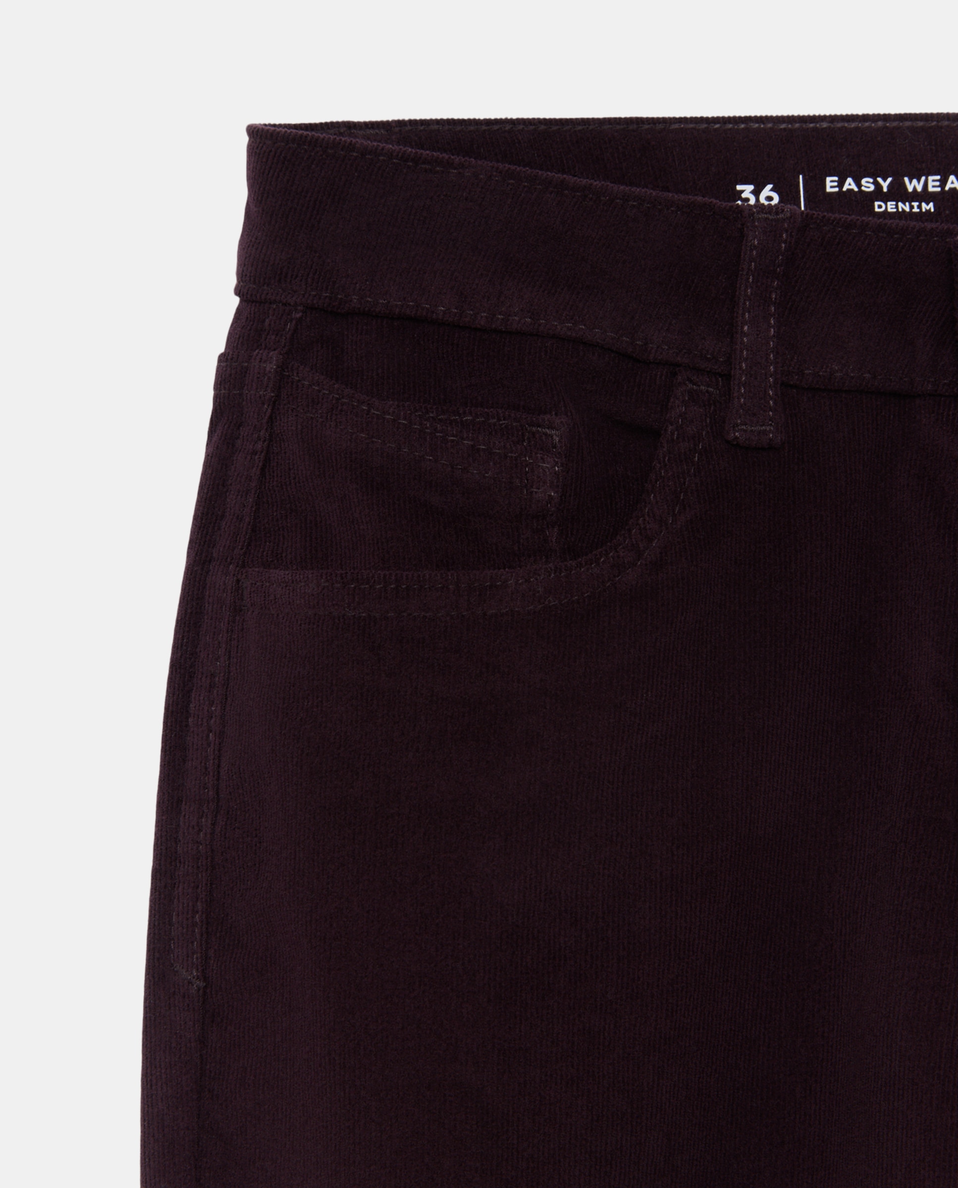 Imagen 5 de Pantalón pana de mujer crop flare - Easy Wear - Ciruela Ciruela