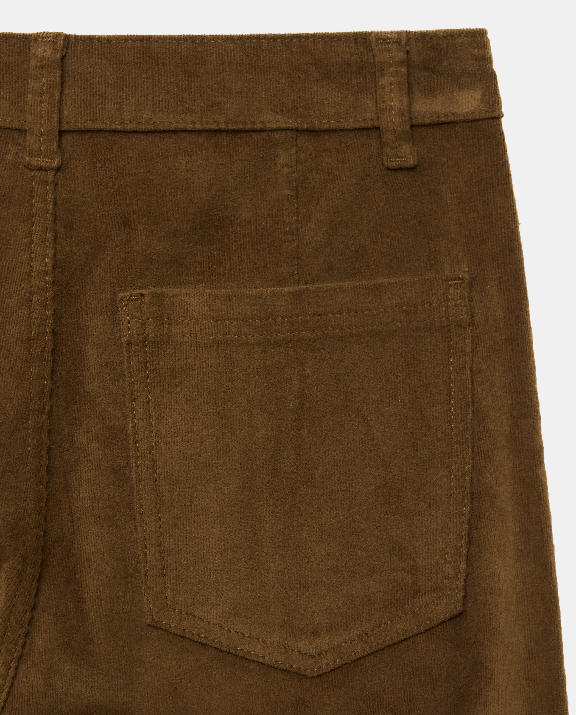 Pantalón pana de mujer wideleg con costura central - Easy Wear - 560 Oliva 560 Oliva-5