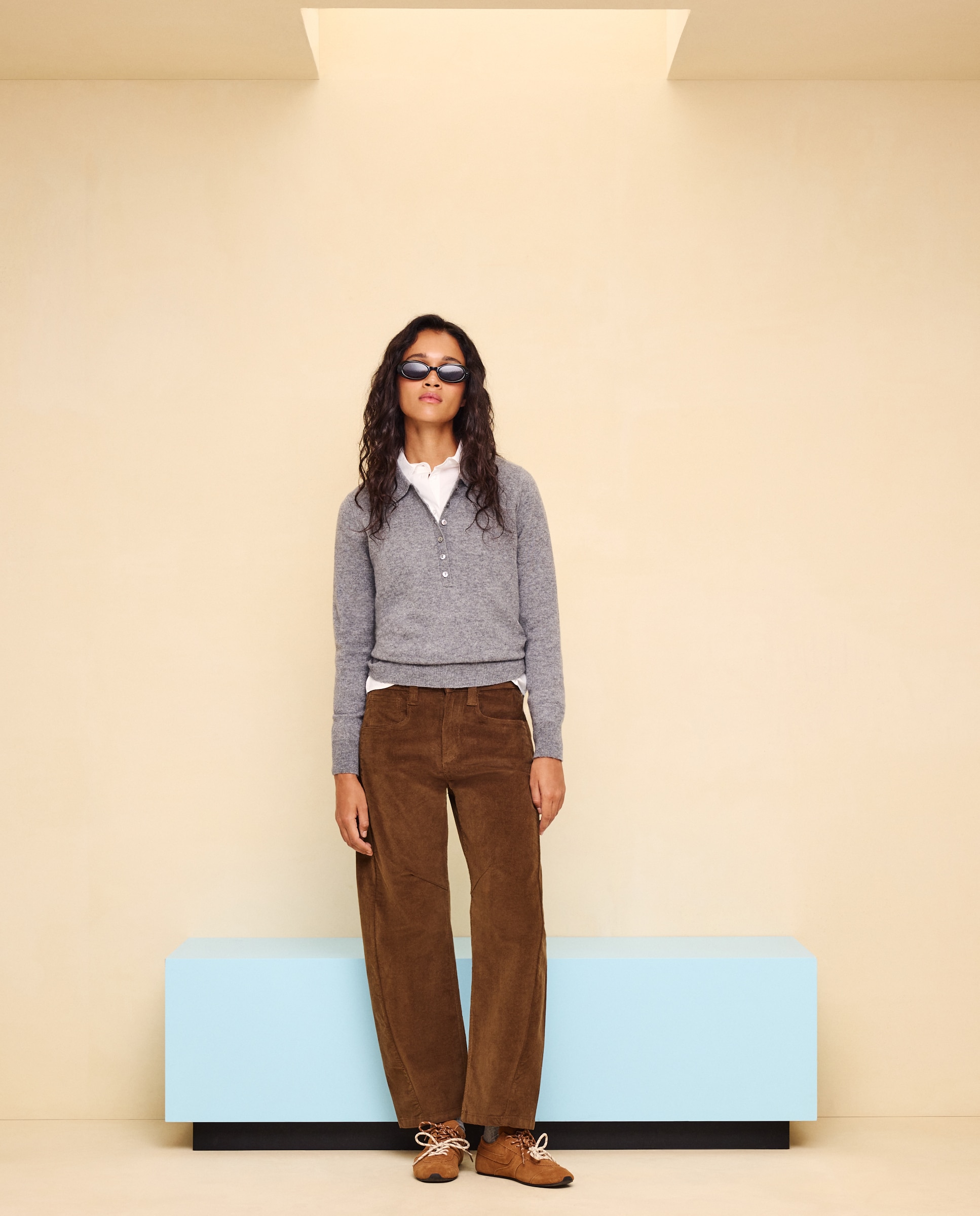 Imagen 0 de Pantalón pana de mujer barrel 560 Oliva