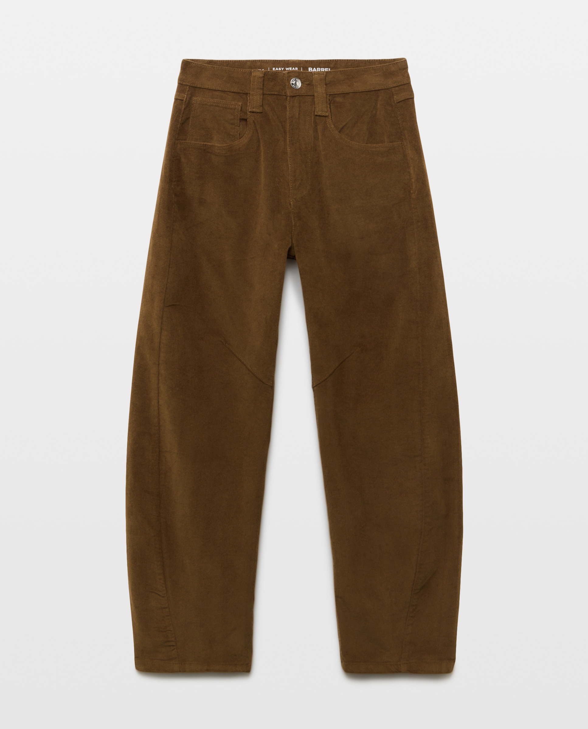 Pantalón pana de mujer barrel - Easy Wear - 560 Oliva 560 Oliva-4