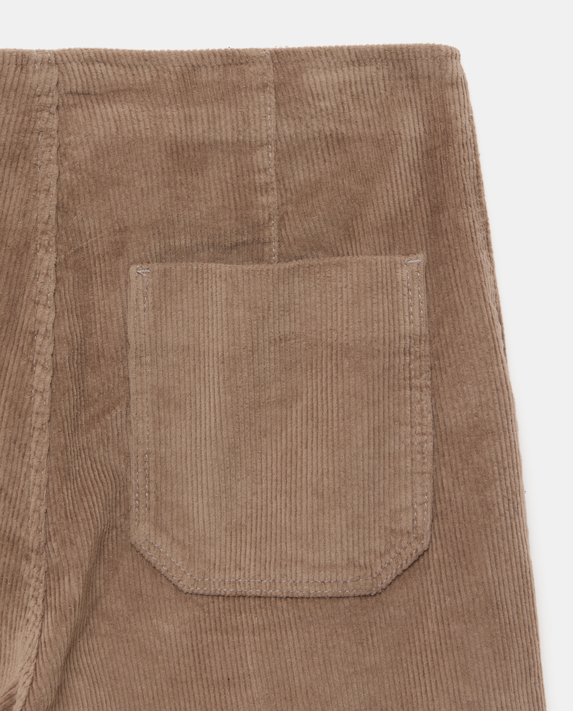 Pantalón pana de mujer crop culotte - Easy Wear - Visón claro Visón claro-5
