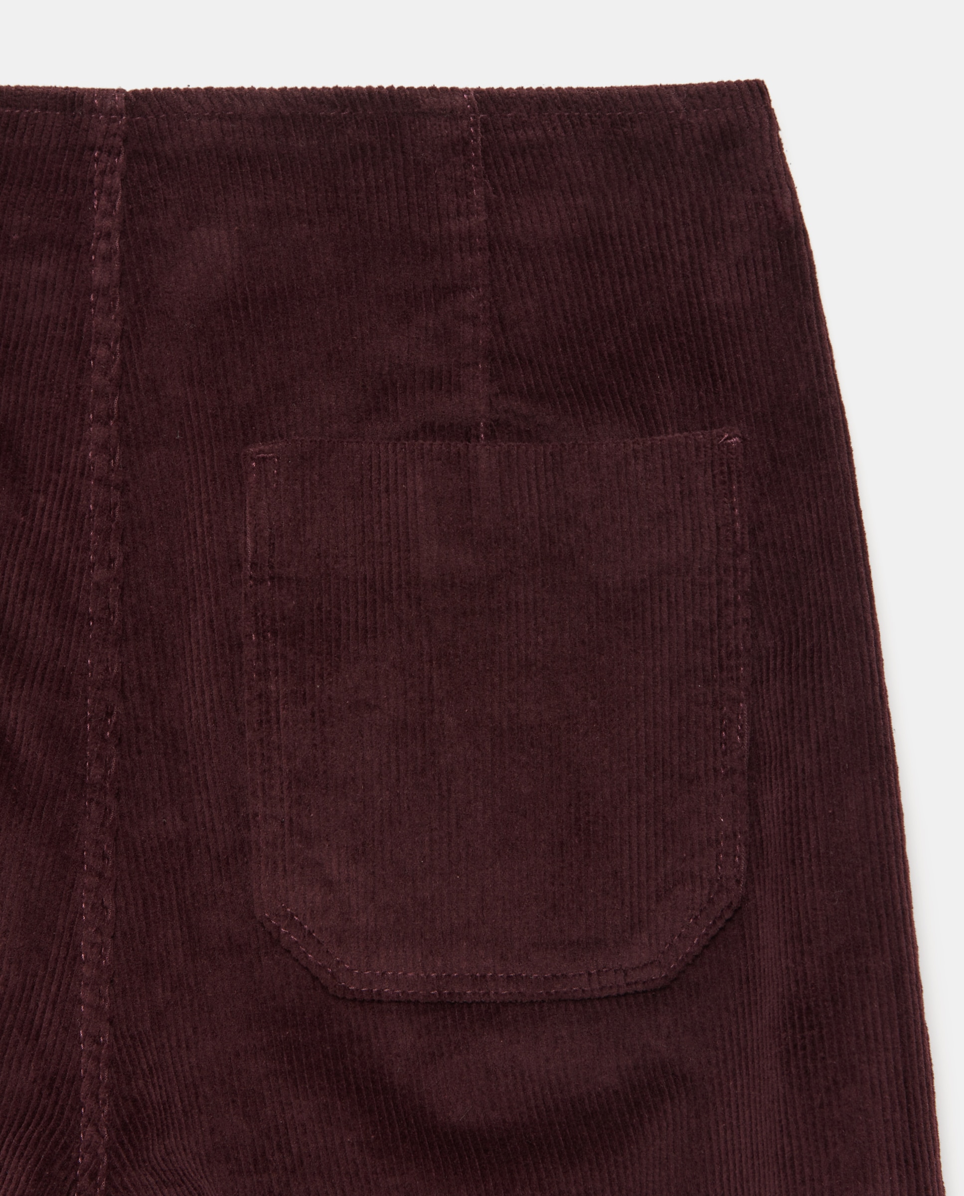Pantalón pana de mujer crop culotte - Easy Wear - 290 Burdeos 290 Burdeos-5