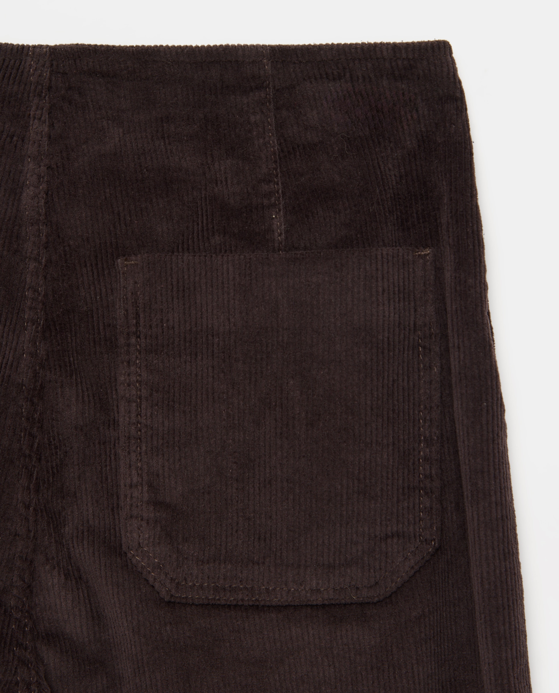 Pantalón pana de mujer crop culotte - Easy Wear - Chocolate Chocolate-5