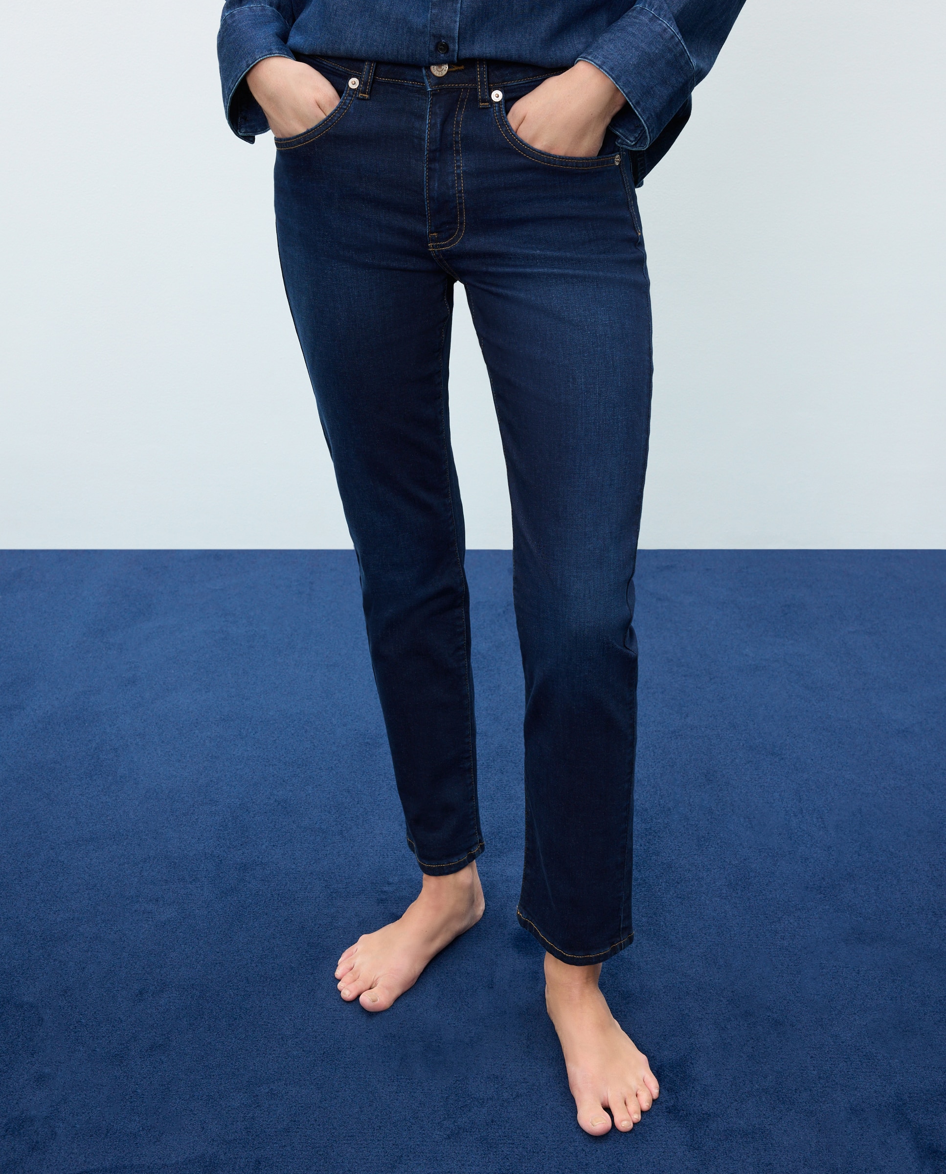 Imagen 2 de Pantalón denim de mujer slim - Easy Wear - Azul pálido Azul pálido
