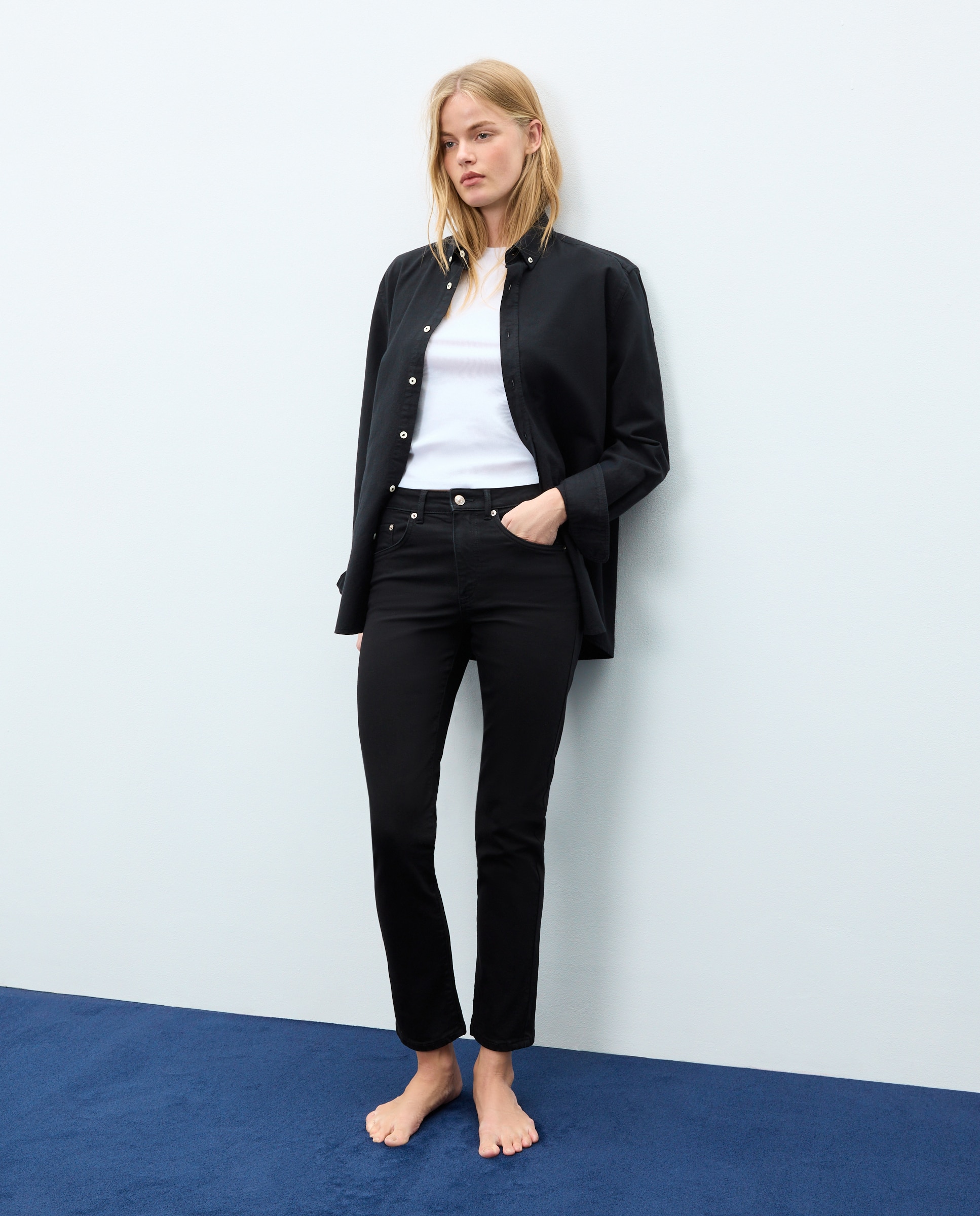 Imagen 1 de Pantalón denim de mujer slim - Easy Wear - Negro intenso Negro intenso