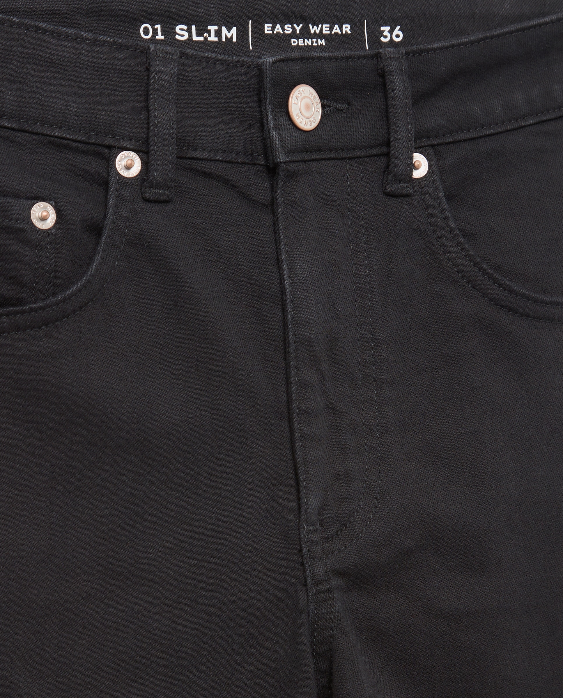 Imagen 5 de Pantalón denim de mujer slim - Easy Wear - Negro intenso Negro intenso