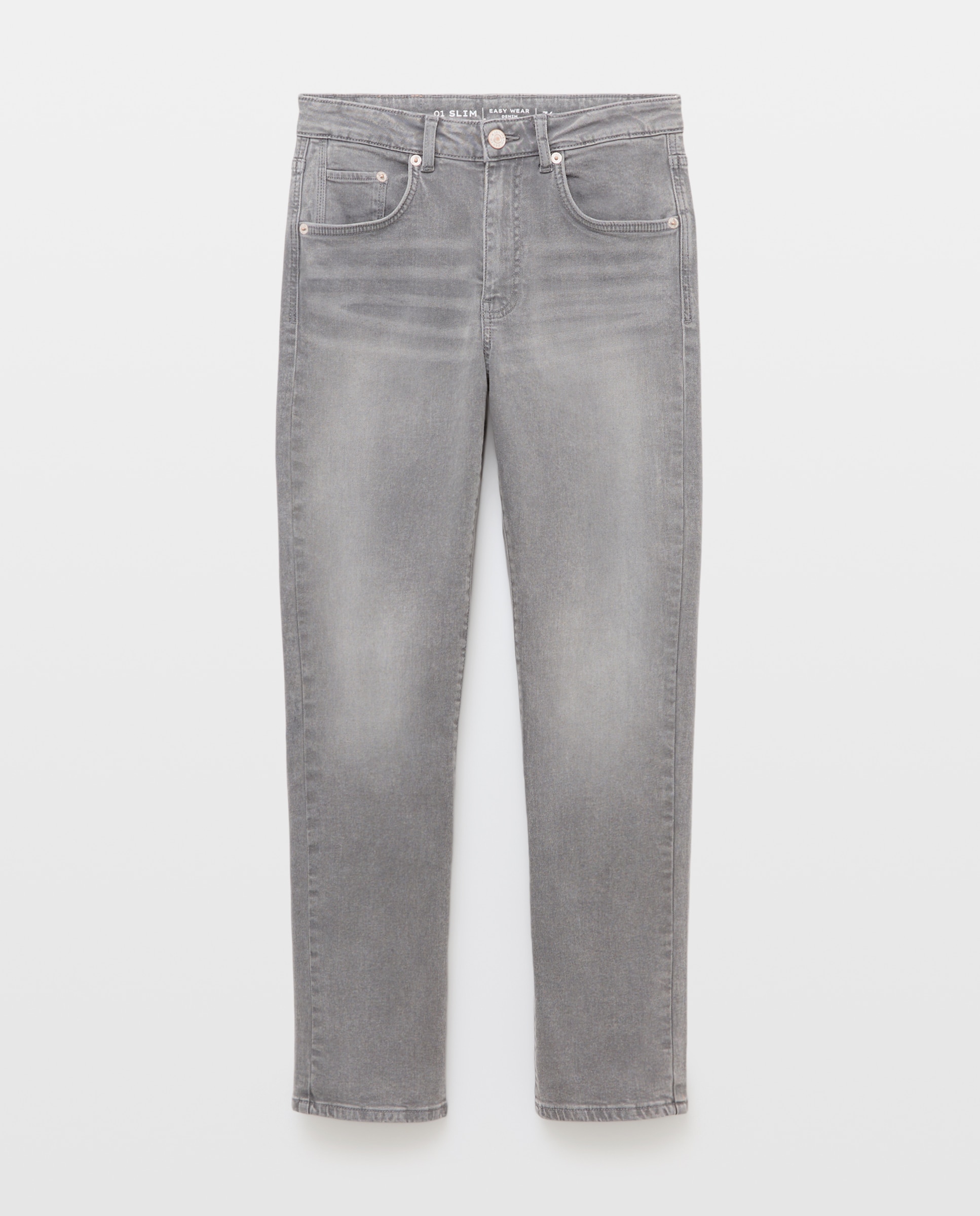 Jeans Slim Cinzento-4