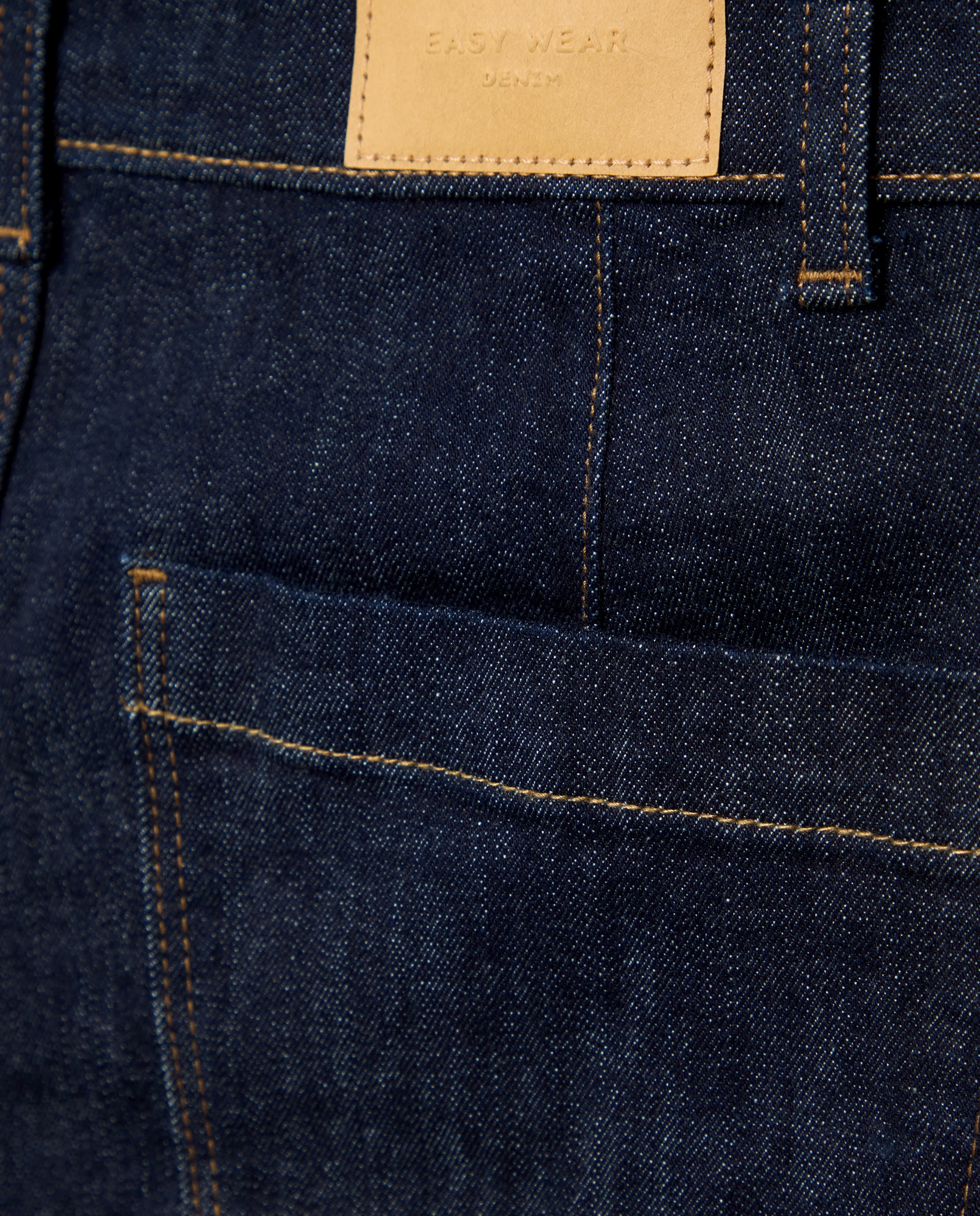 Pantalón denim de mujer crop culotte abotonado - Easy Wear - Indigo Indigo-6