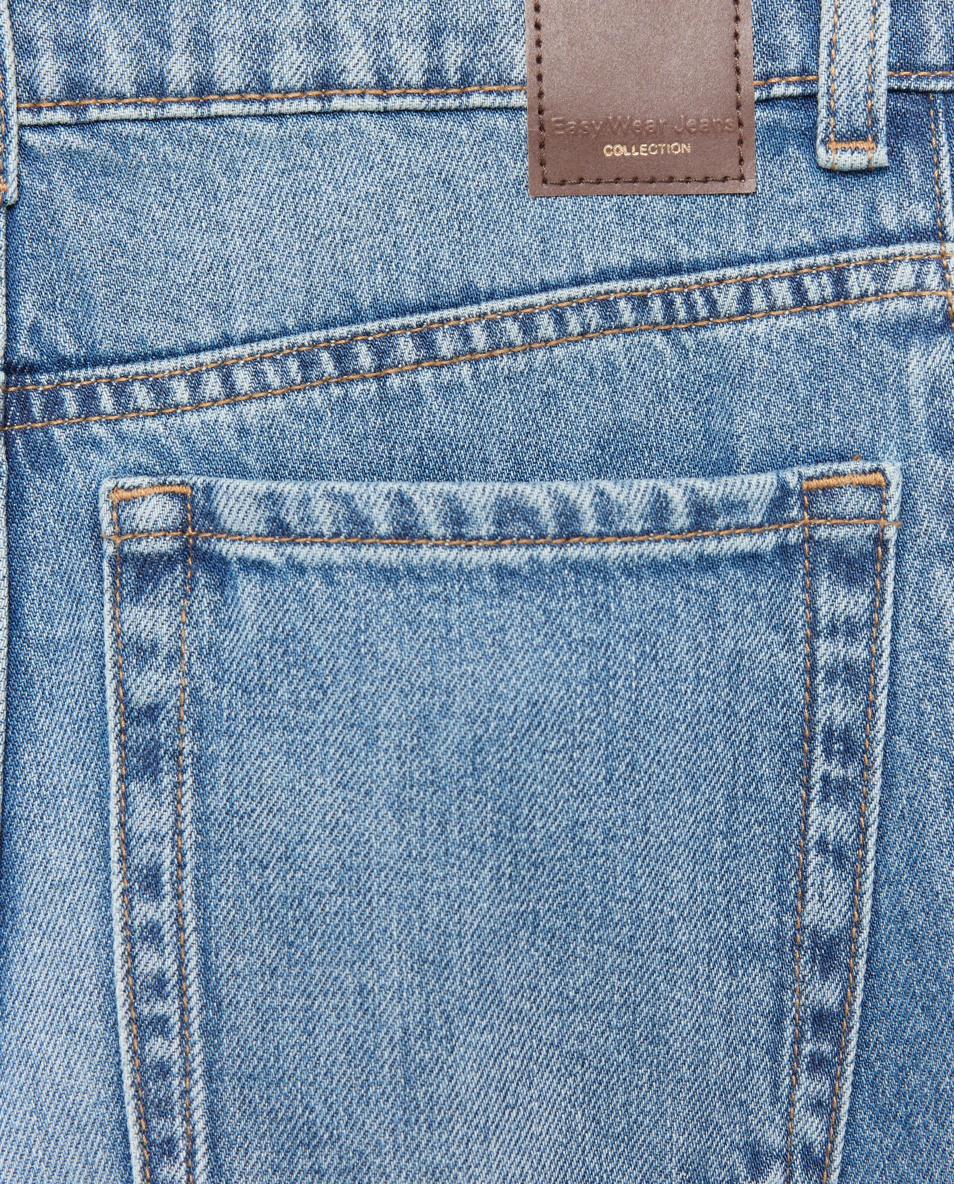 Jeans Palazzo com Costura à Frente Azul pálido-6