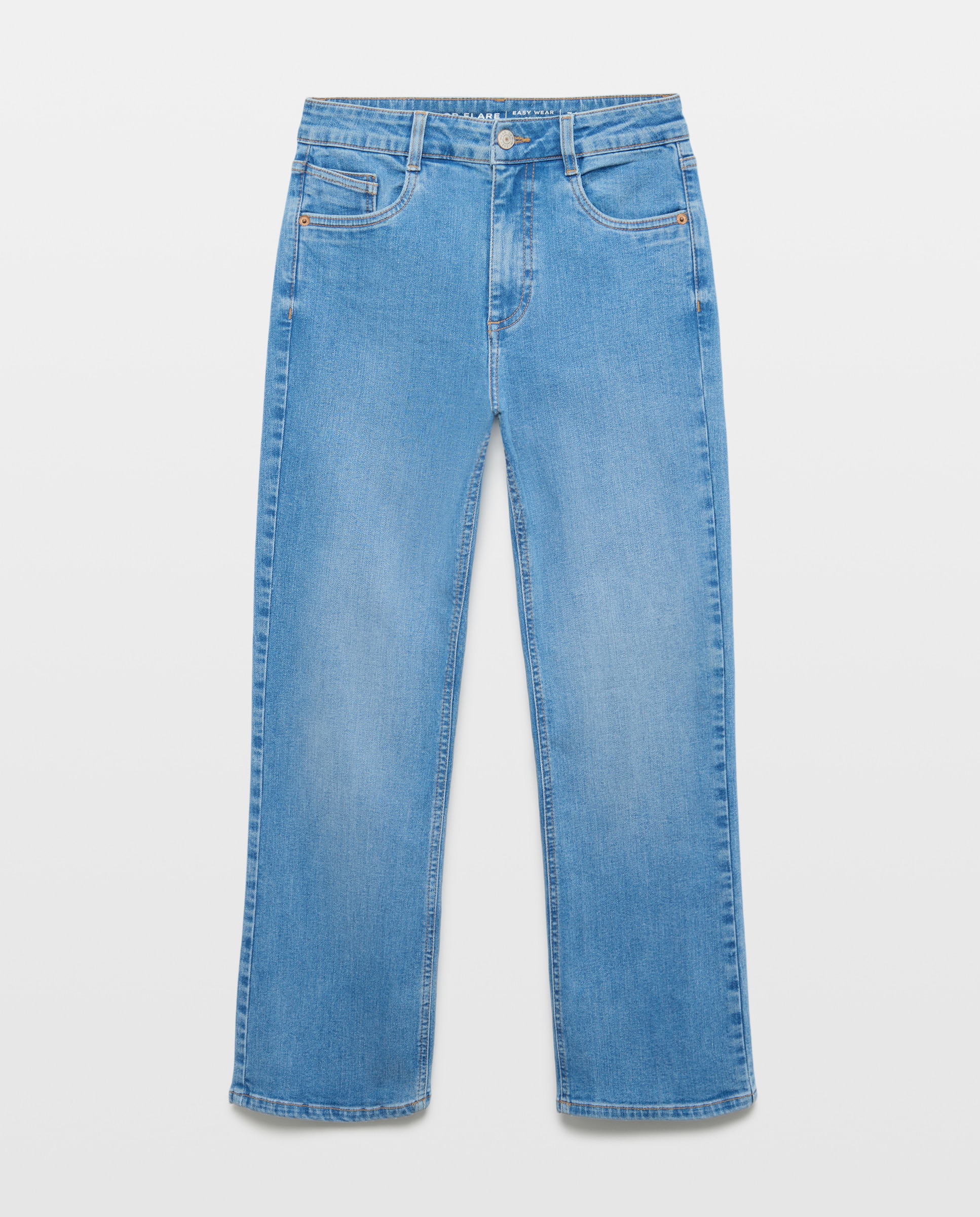 Pantalón denim de mujer crop flare - Easy Wear - Cerúleo Cerúleo-5