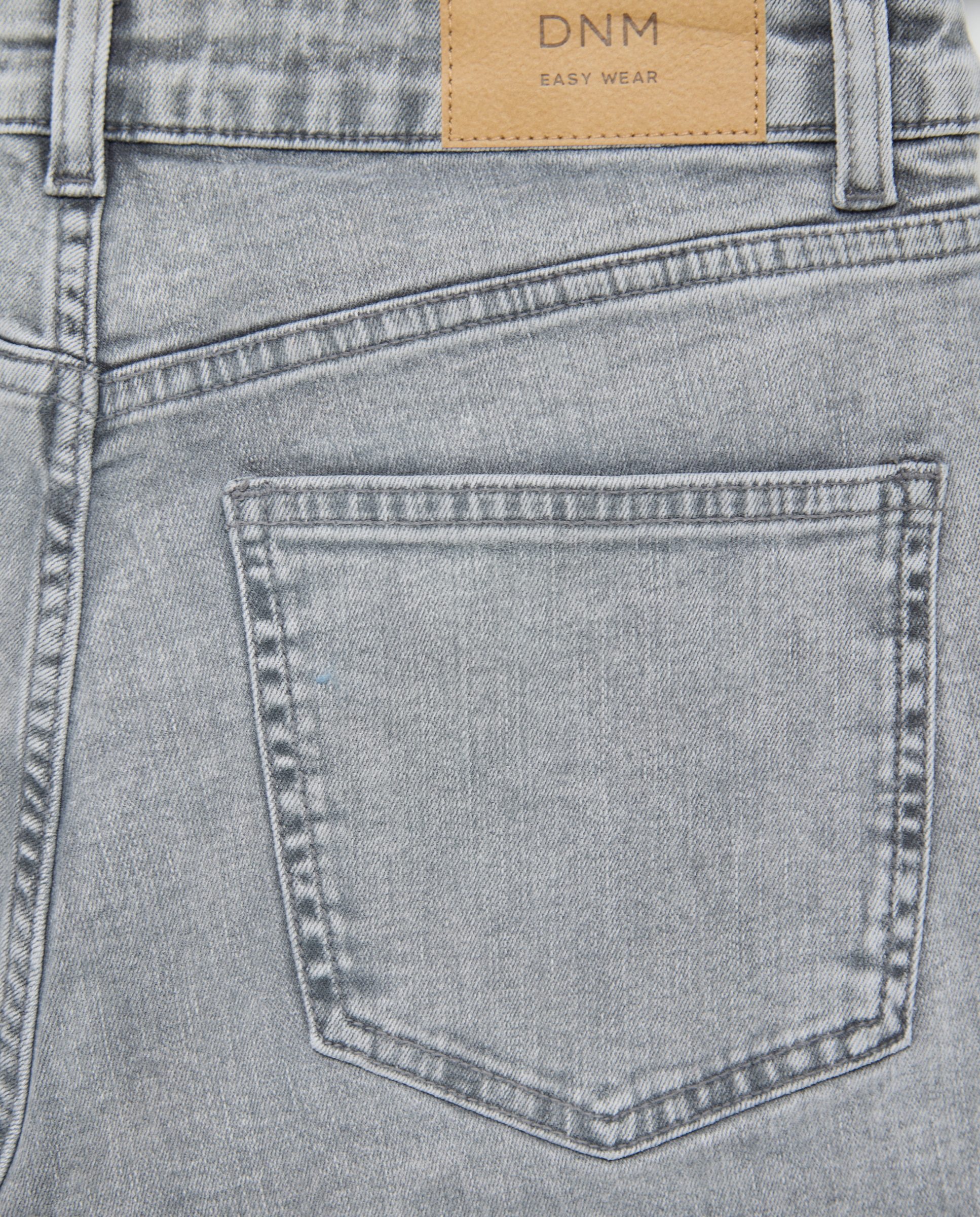 Jeans Cropped Flare Cinzento-5