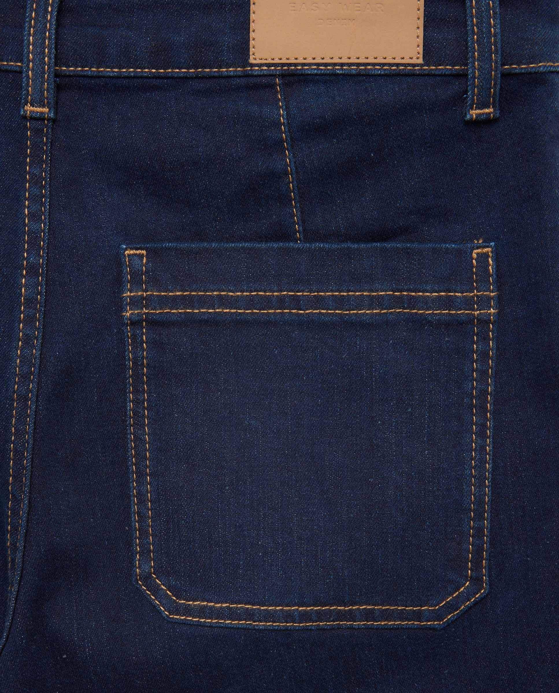 Pantalón denim de mujer crop culotte - Easy Wear - Indigo Indigo-5