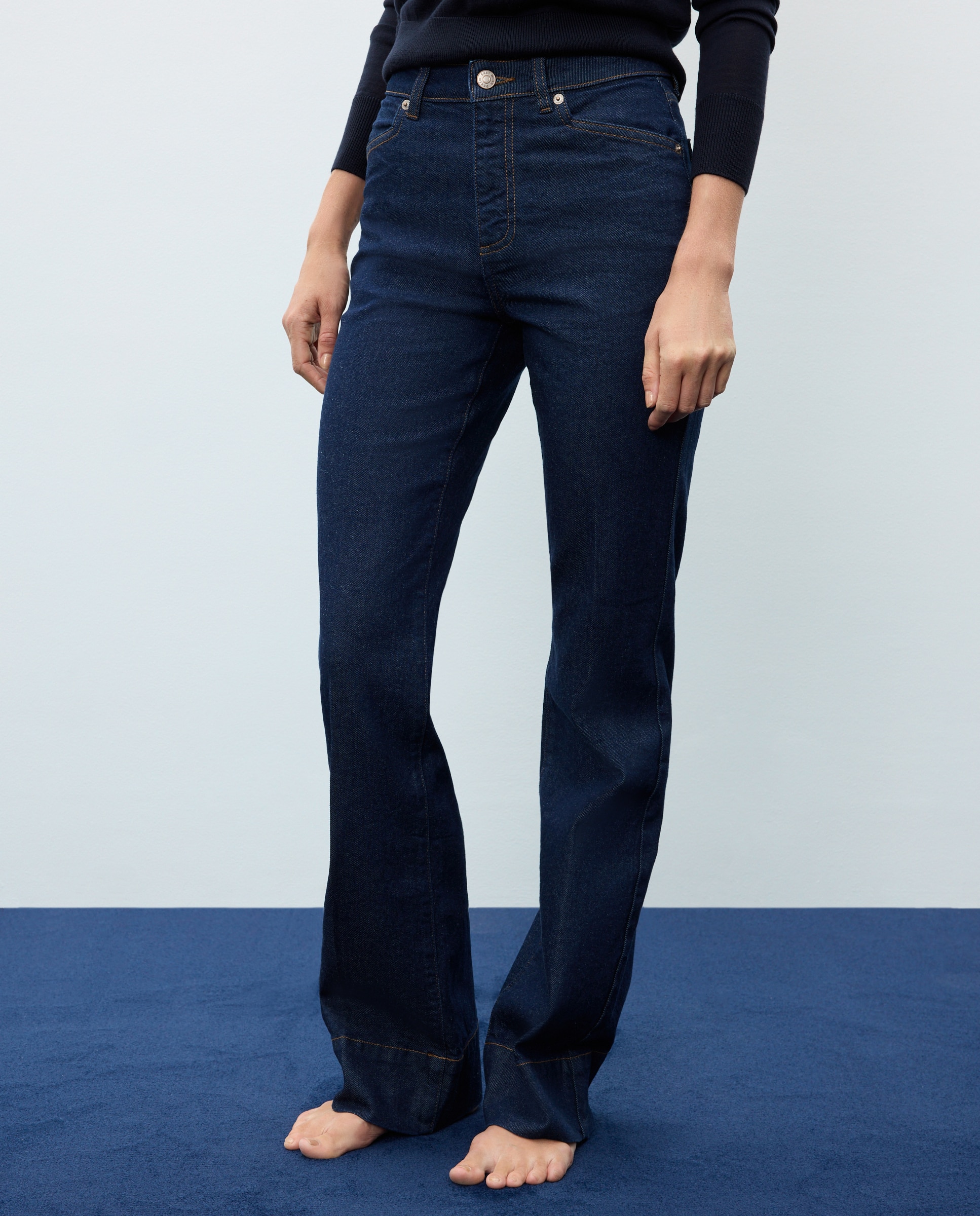 Pantalón denim de mujer bootcut - Easy Wear - Azul Suave Azul Suave-2