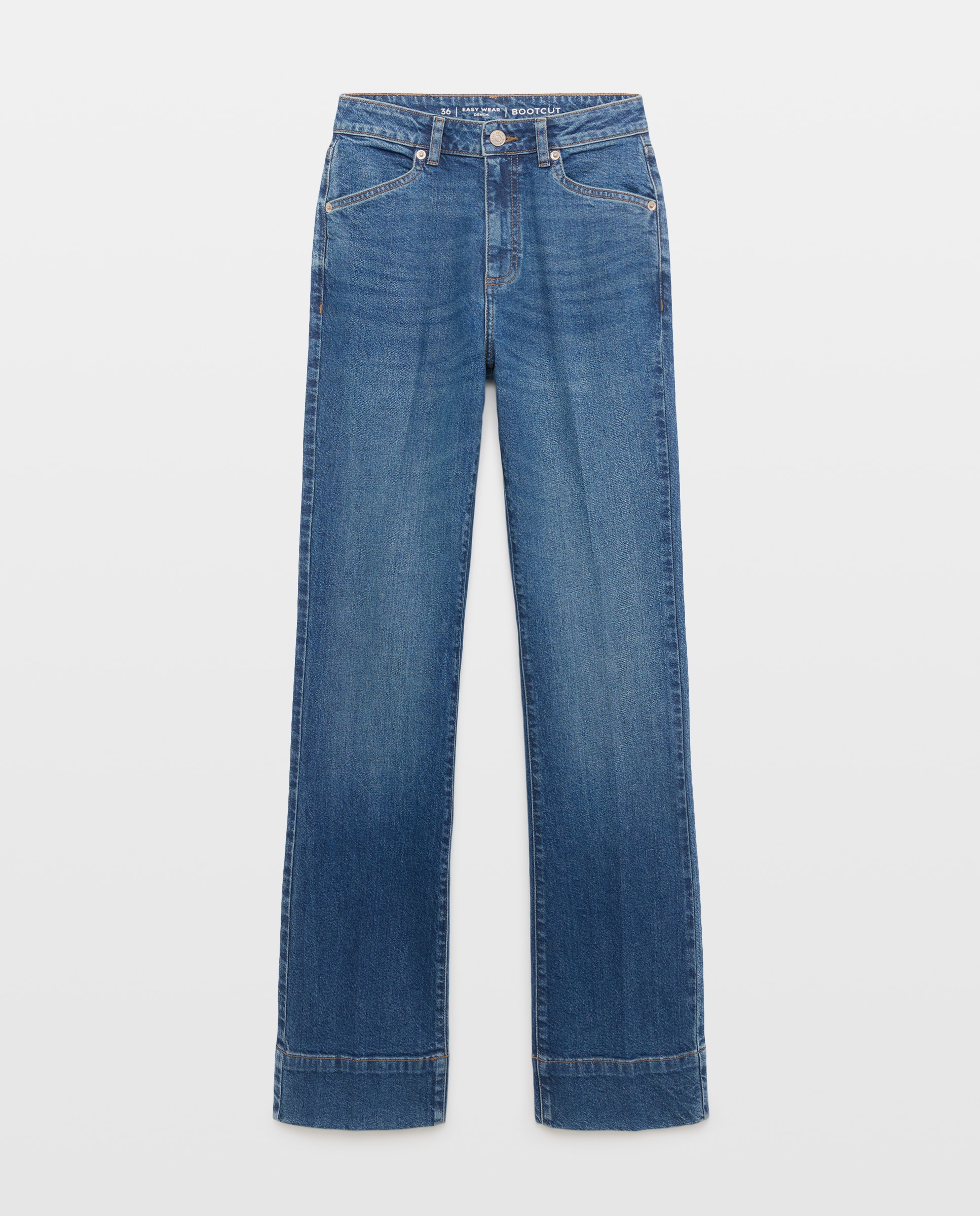 Pantalón denim de mujer bootcut - Easy Wear - Azul pálido Azul pálido-4