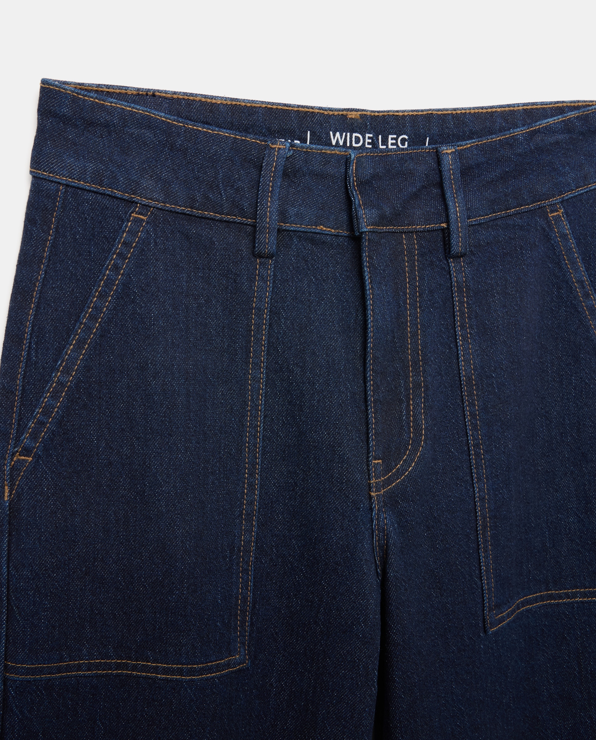 Pantalón denim de mujer con bolsillos carpenter - Easy Wear - Azul Suave Azul Suave-5