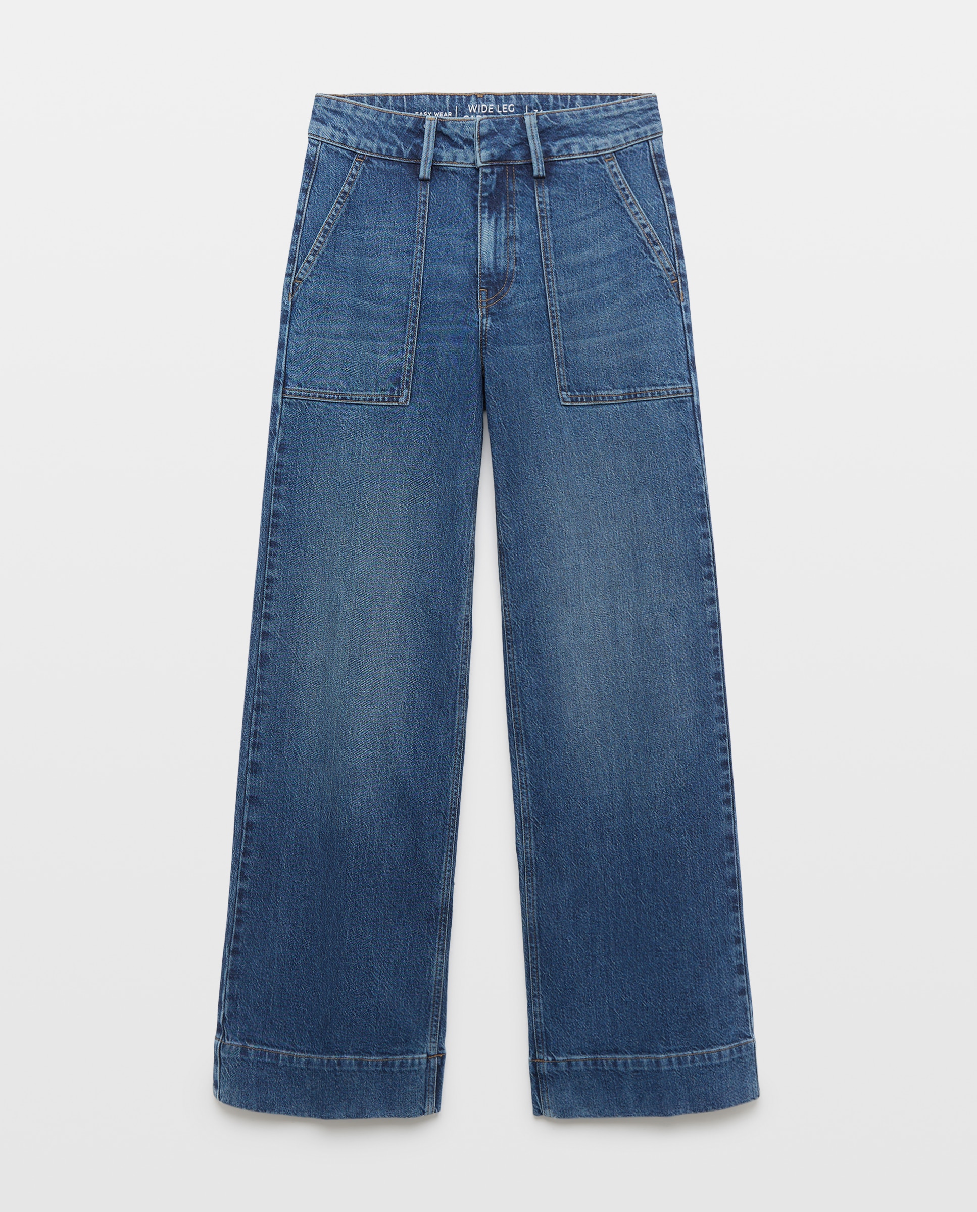 Jeans Carpenter com Bolsos Azul pálido-4