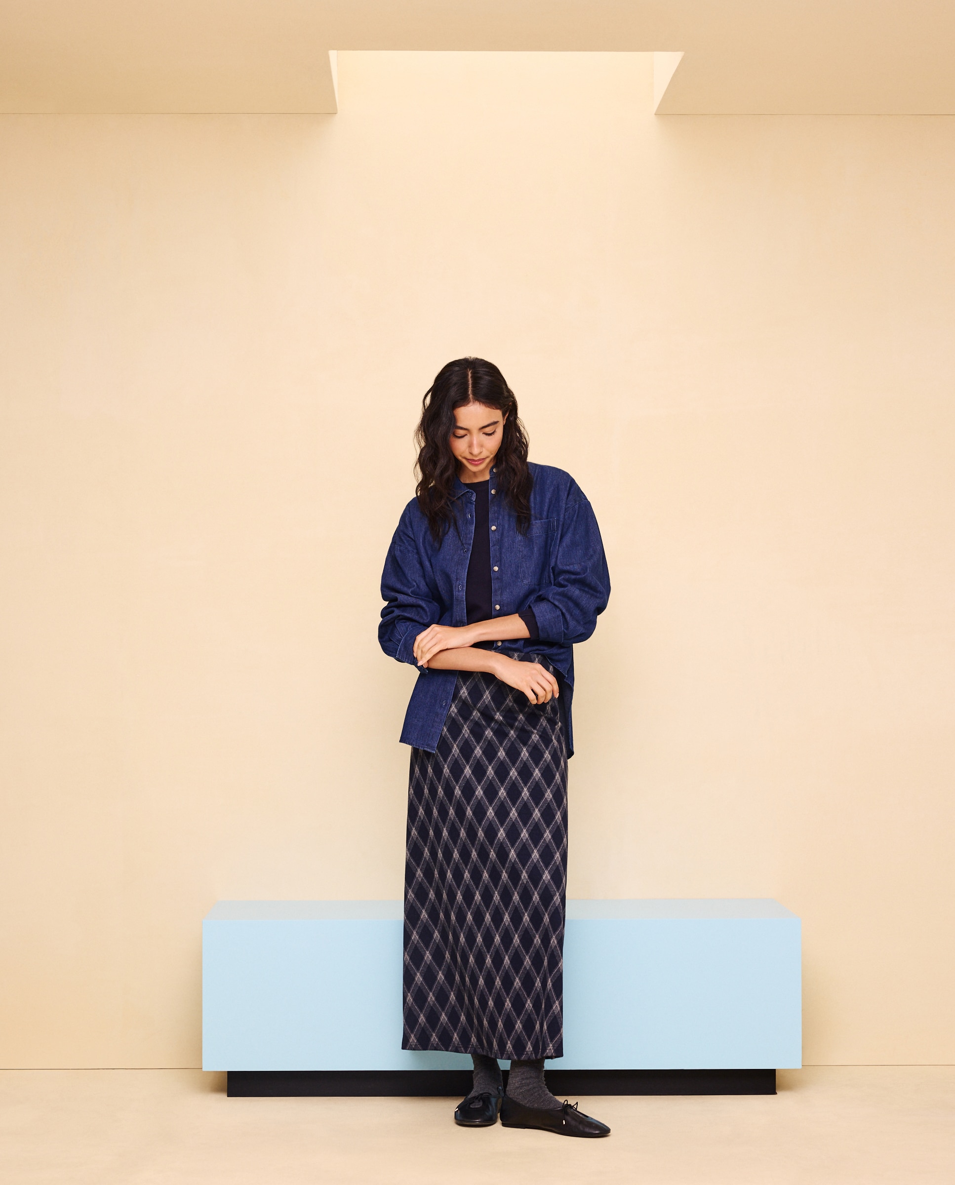 Camisa denim de mujer regular fit - Easy Wear - Azul Suave Azul Suave-2