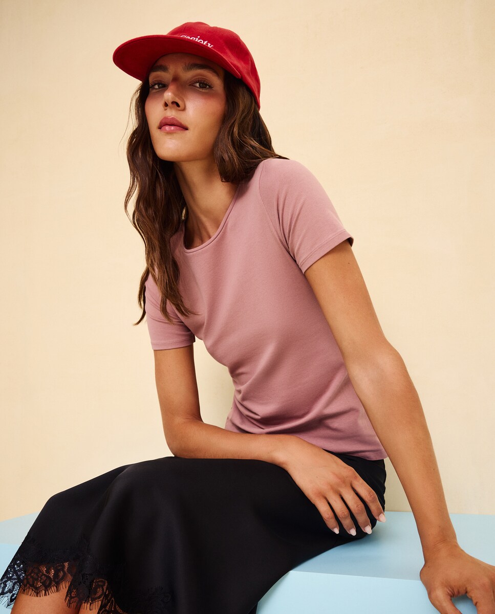 Imagen 0 de Camiseta manga corta de mujer 200 Rosa